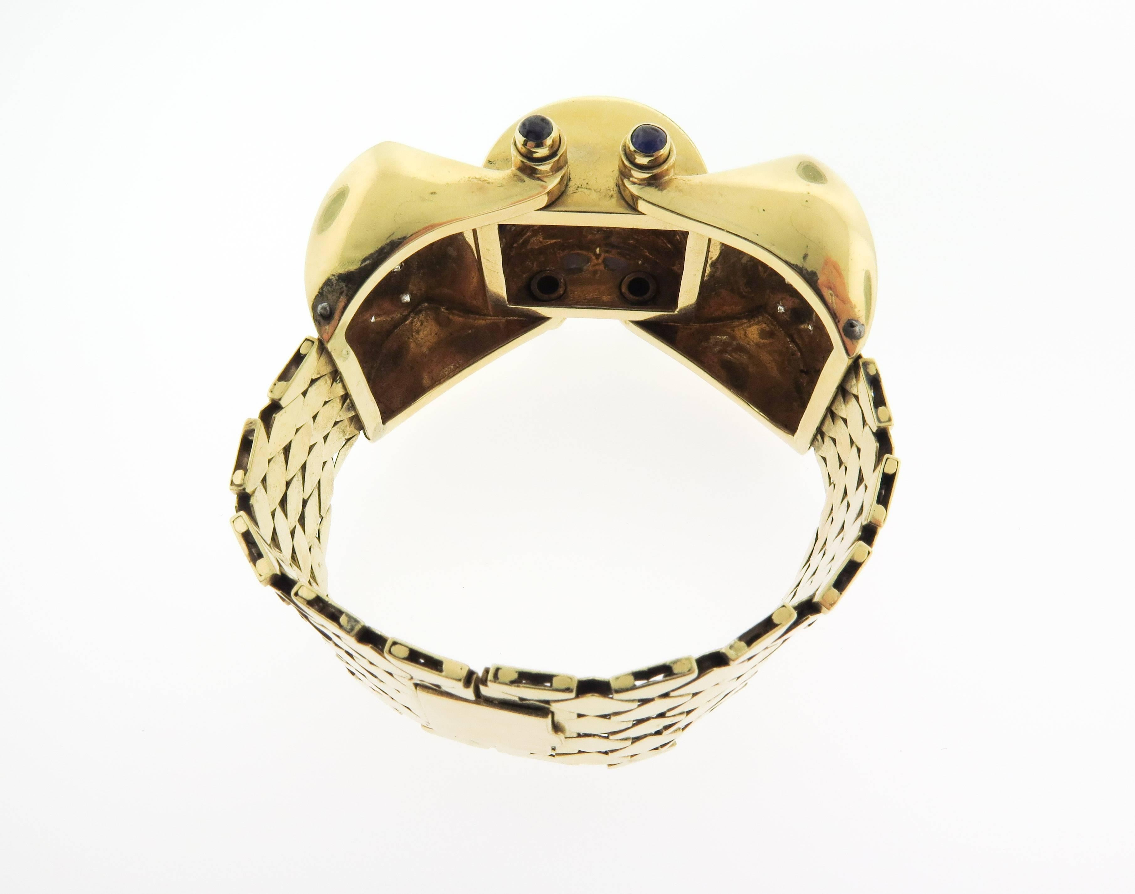 YG Bracelet with Sapphires & Diamonds 1