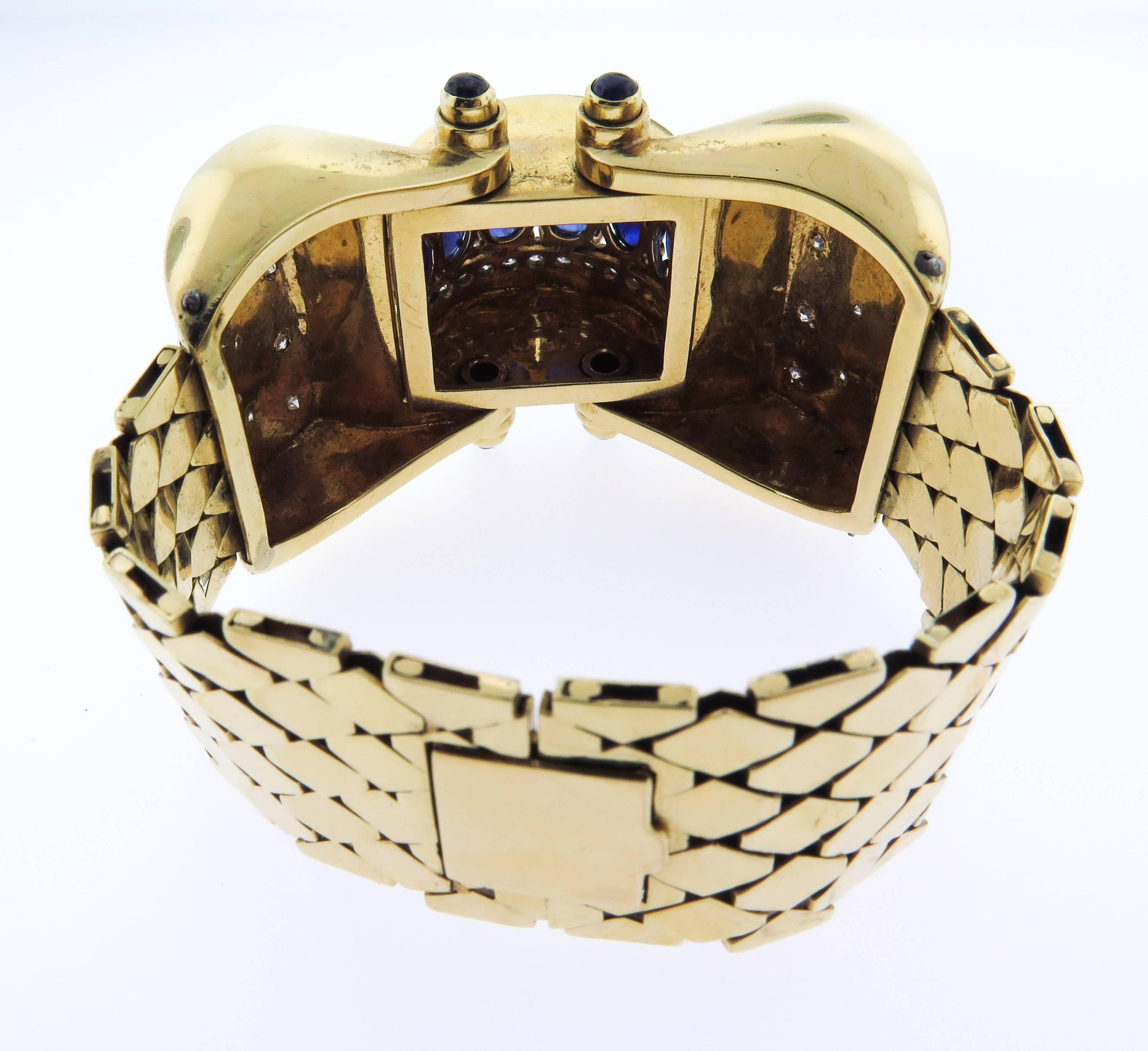 YG Bracelet with Sapphires & Diamonds 2