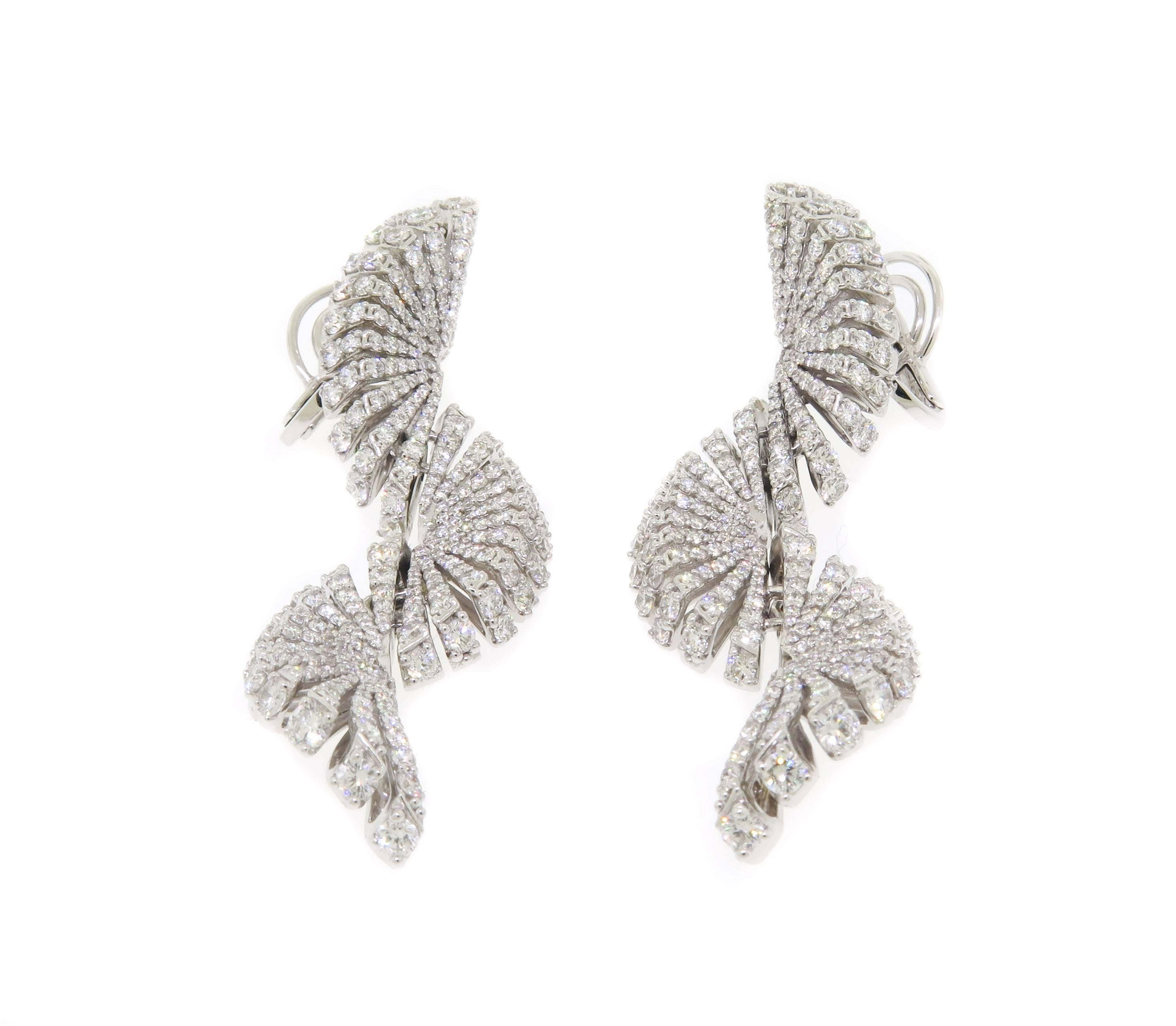Artist Ventaglio Diamond Earrings by Miseno
