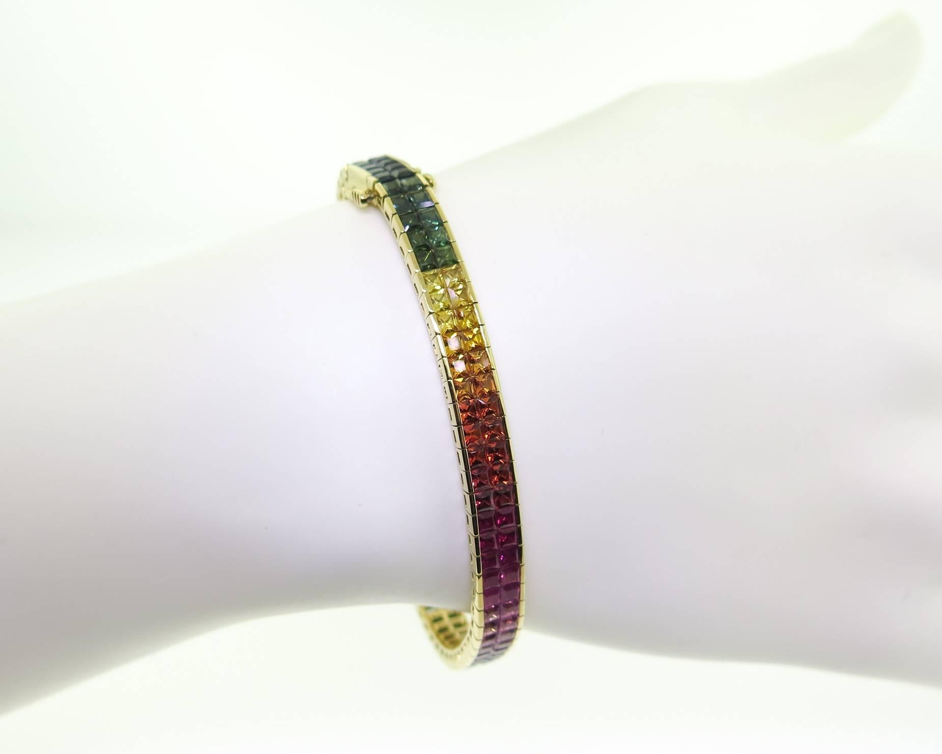 rainbow gold bracelet