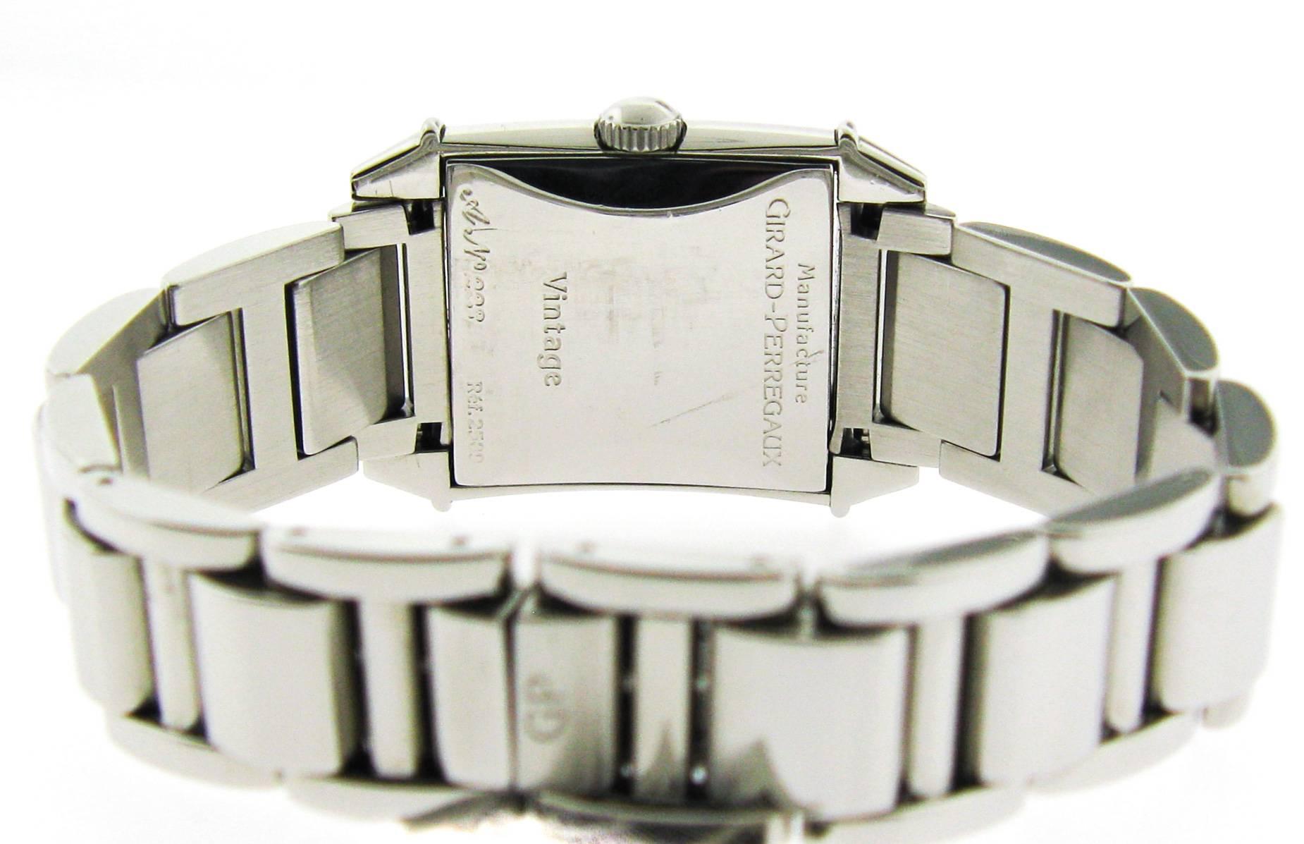 Women's Girard-Perregaux Ladies Stainless Steel Mother of Pearl Dial Wristwatch