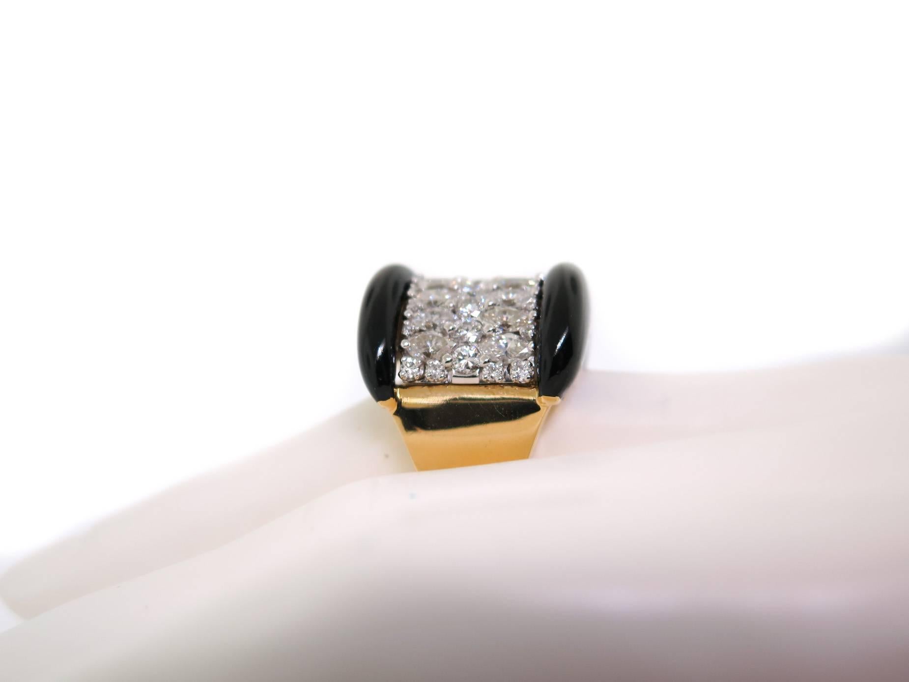 1960s David Webb Diamond gold platinum Ring 3