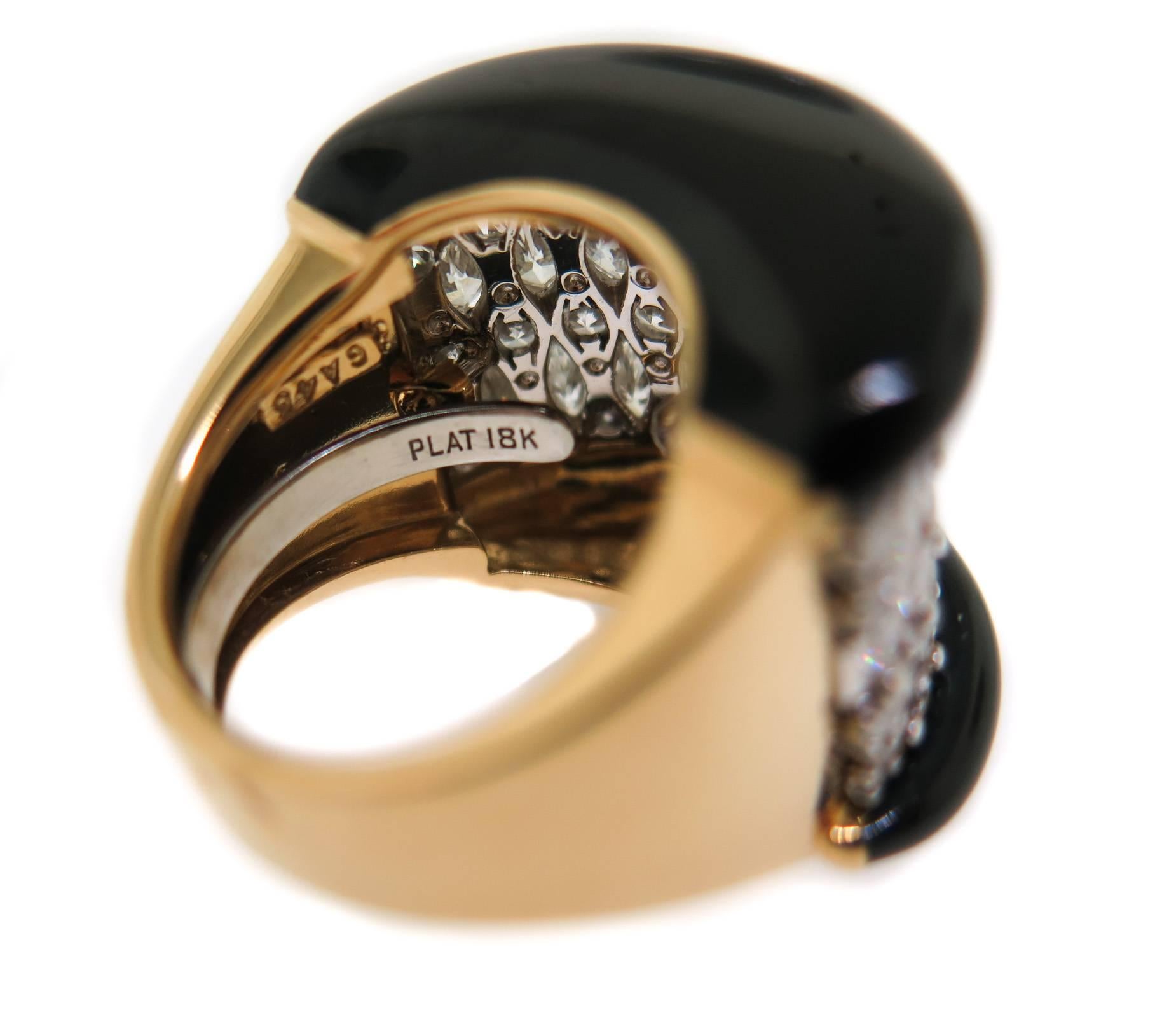 1960s David Webb Diamond gold platinum Ring 1