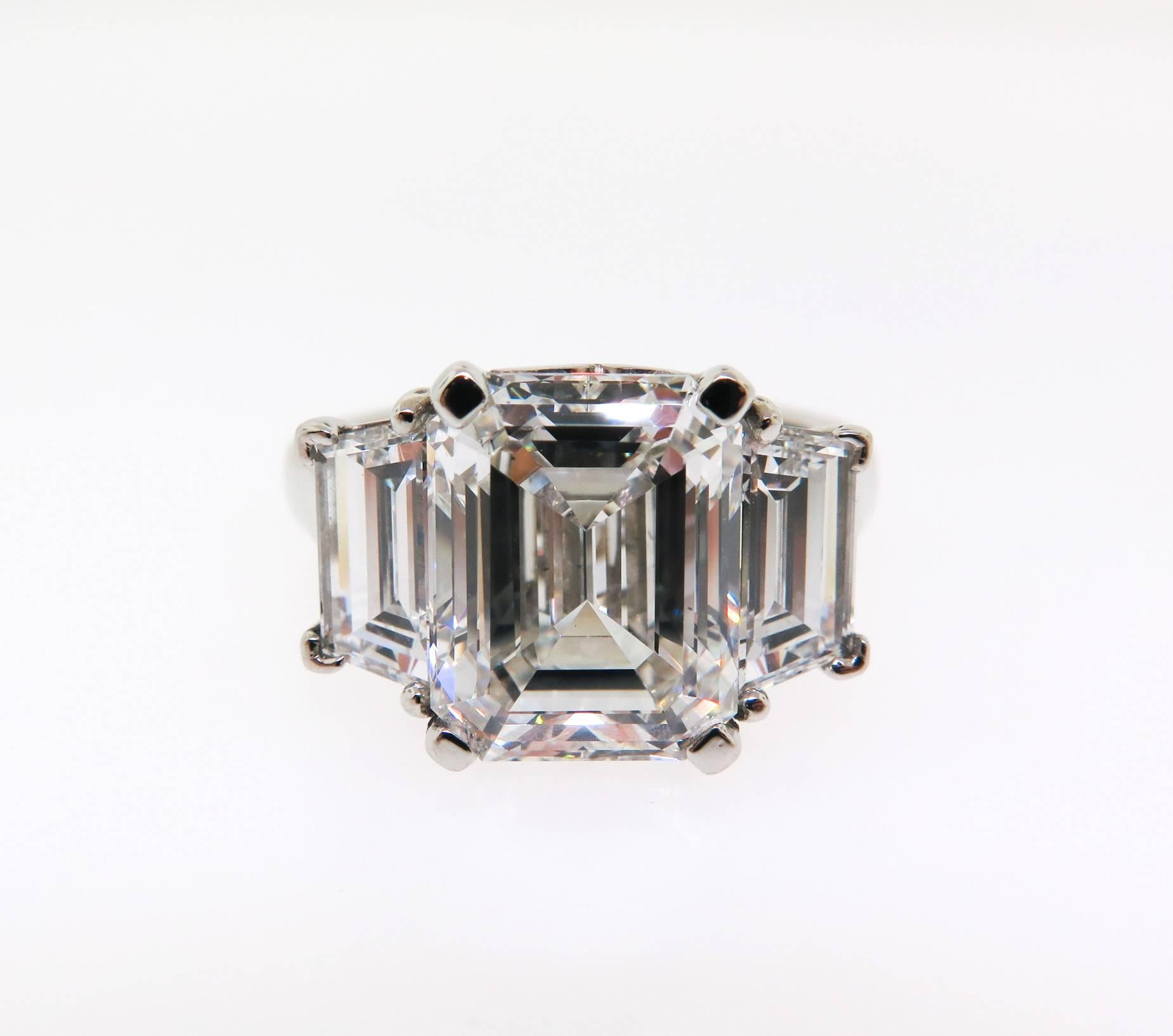 emerald cut with trapezoids