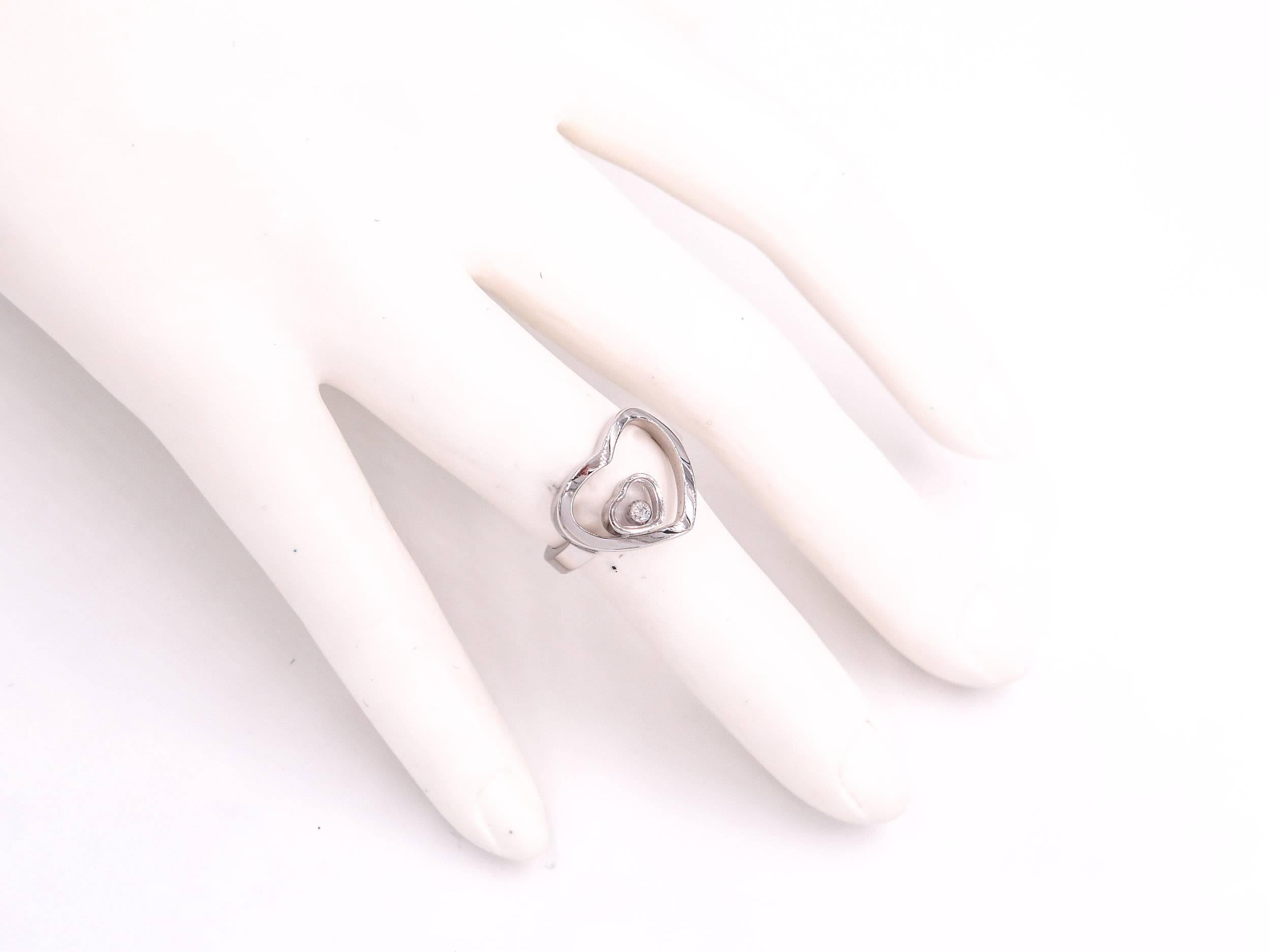 Chopard Happy Hearts white Gold Ring  1
