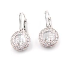Pendientes Gota Happy Diamonds de Oro Blanco de Chopard