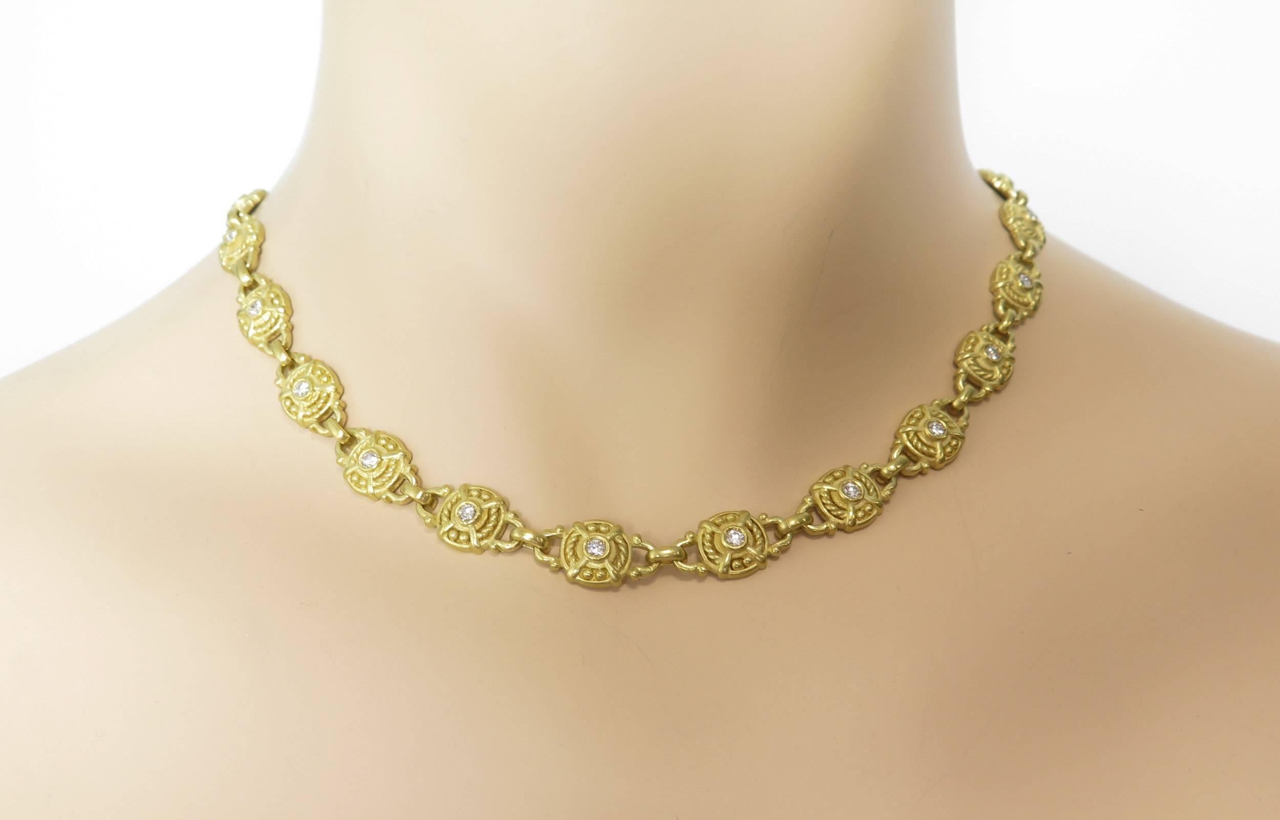 Judith Ripka Diamond Gold Necklace 2