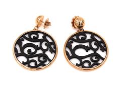 Mattioli Rose Gold Ebony Siriana Earrings