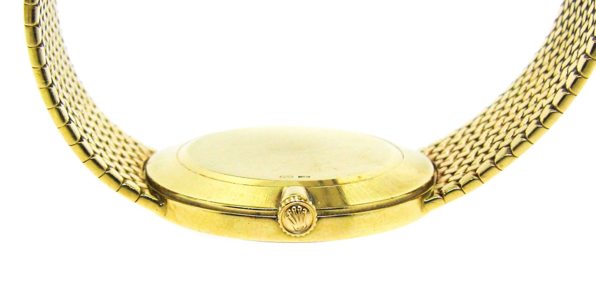 Women's or Men's Rolex Yellow Gold Cellini Manual Wind Wristwatch