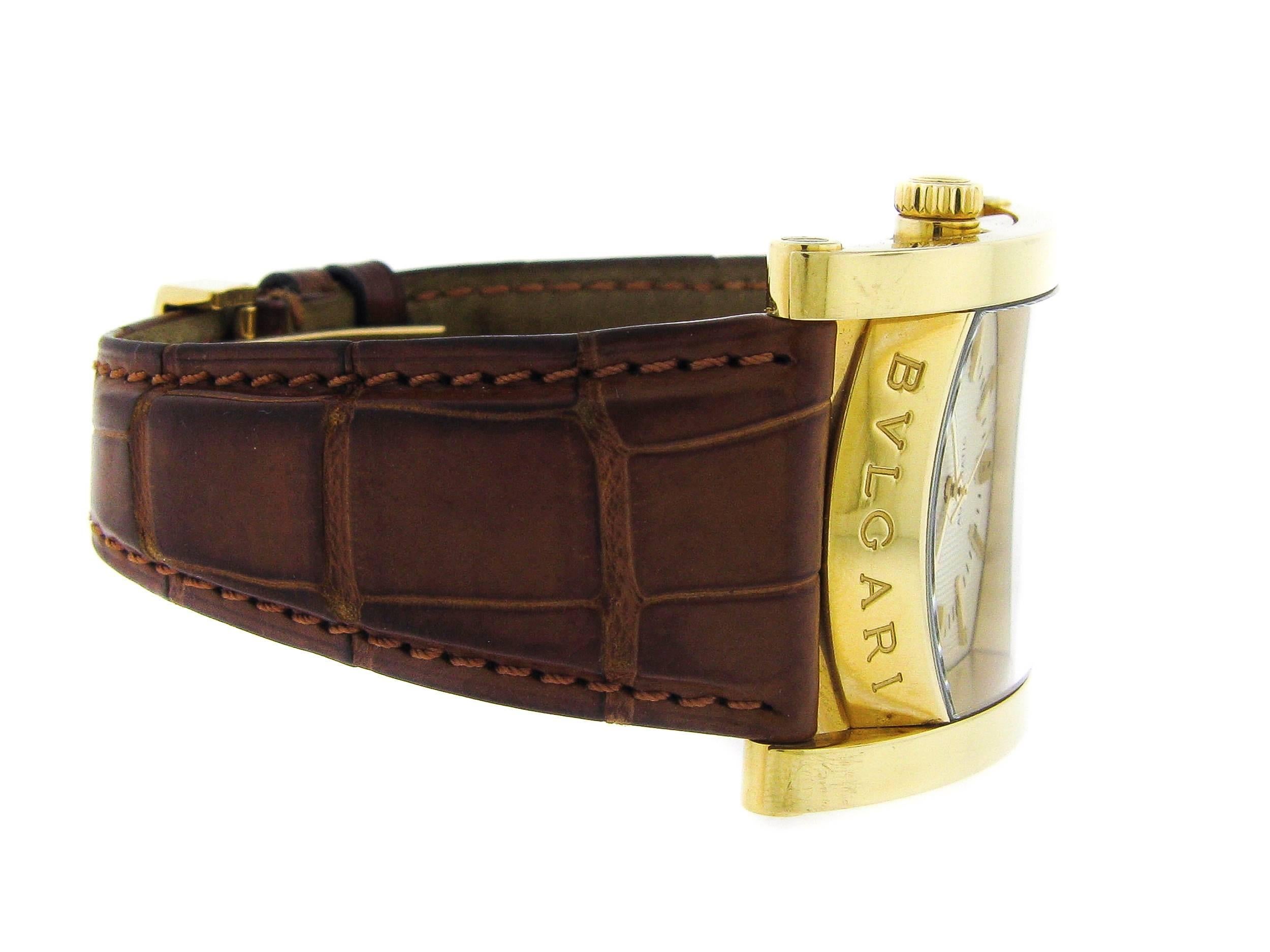 Modern Bulgari yellow gold Assioma Automatic Wristwatch Ref AA48G