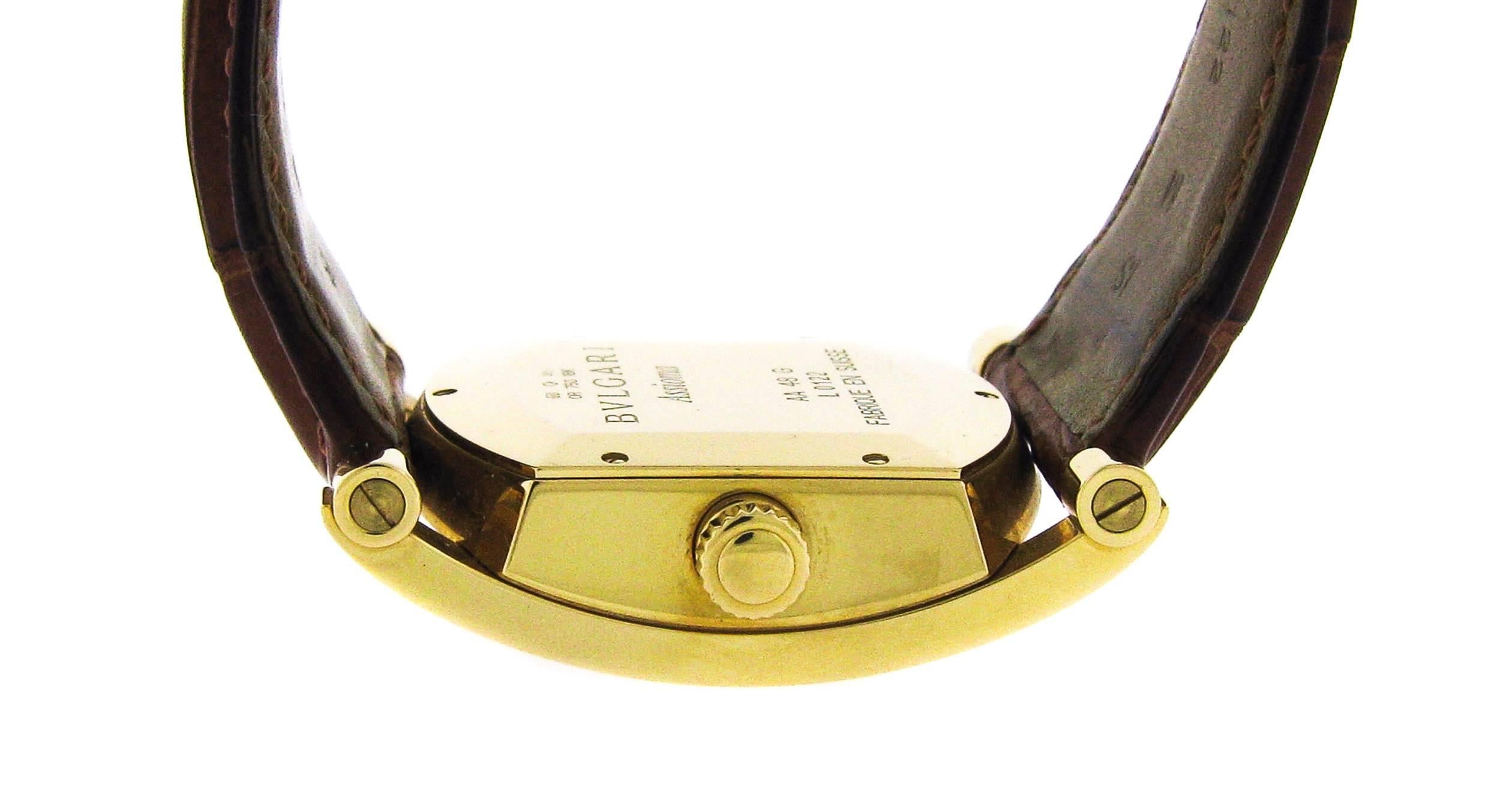 Bulgari yellow gold Assioma Automatic Wristwatch Ref AA48G In New Condition In Greenwich, CT