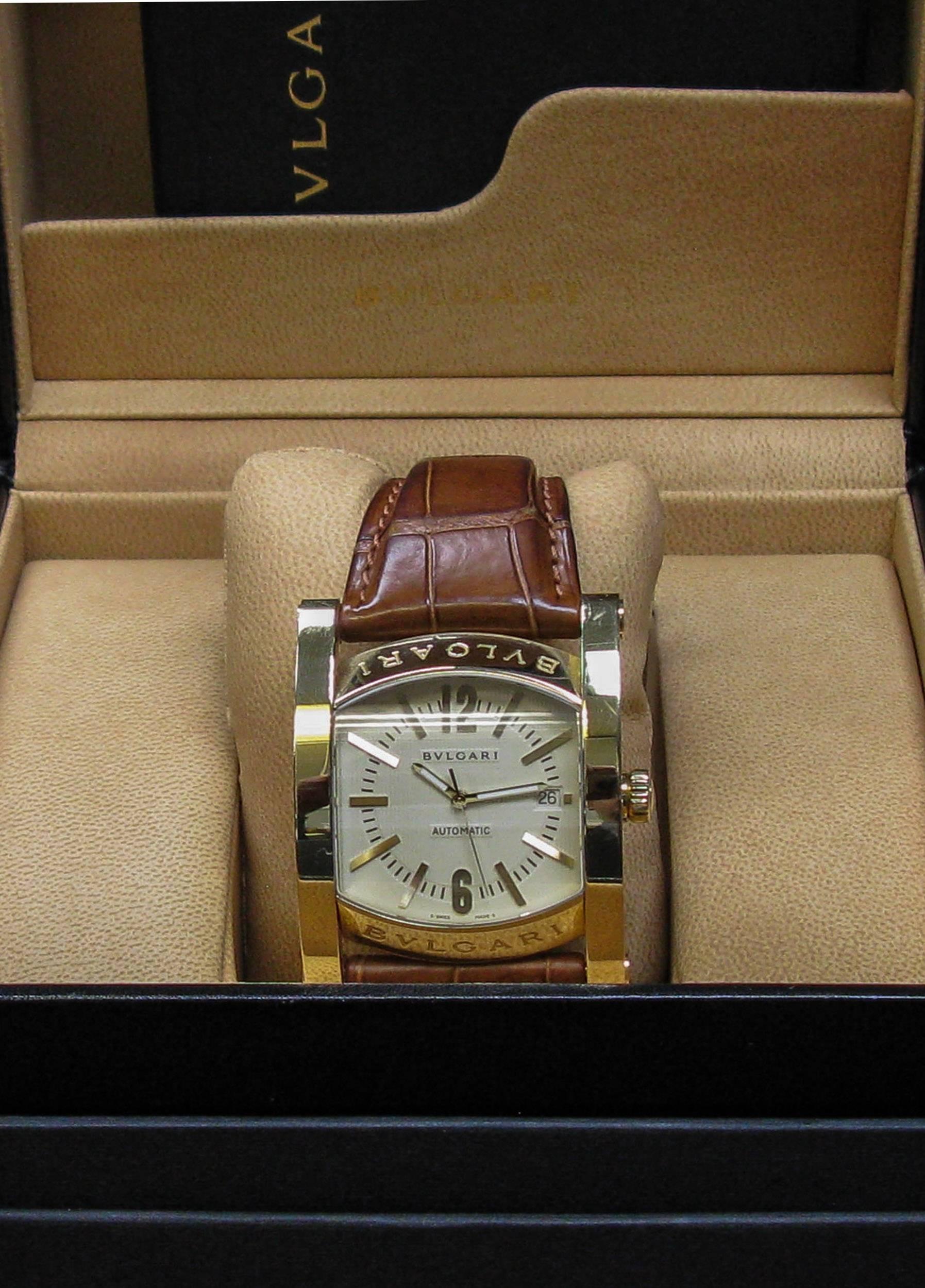 Bulgari yellow gold Assioma Automatic Wristwatch Ref AA48G 1