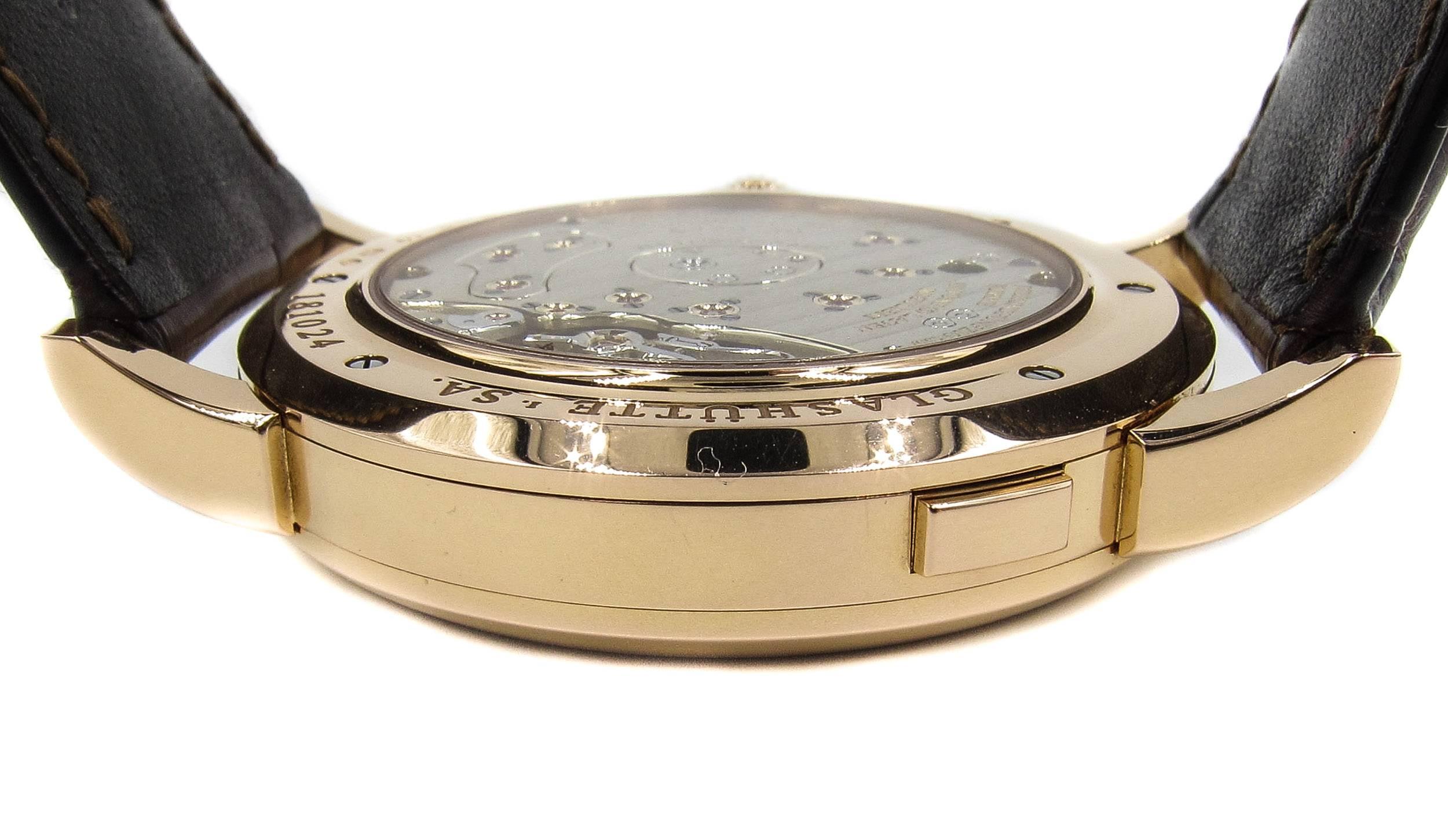 A. Lange & Söhne Rose Gold Grand Lange 1 Wristwatch 1