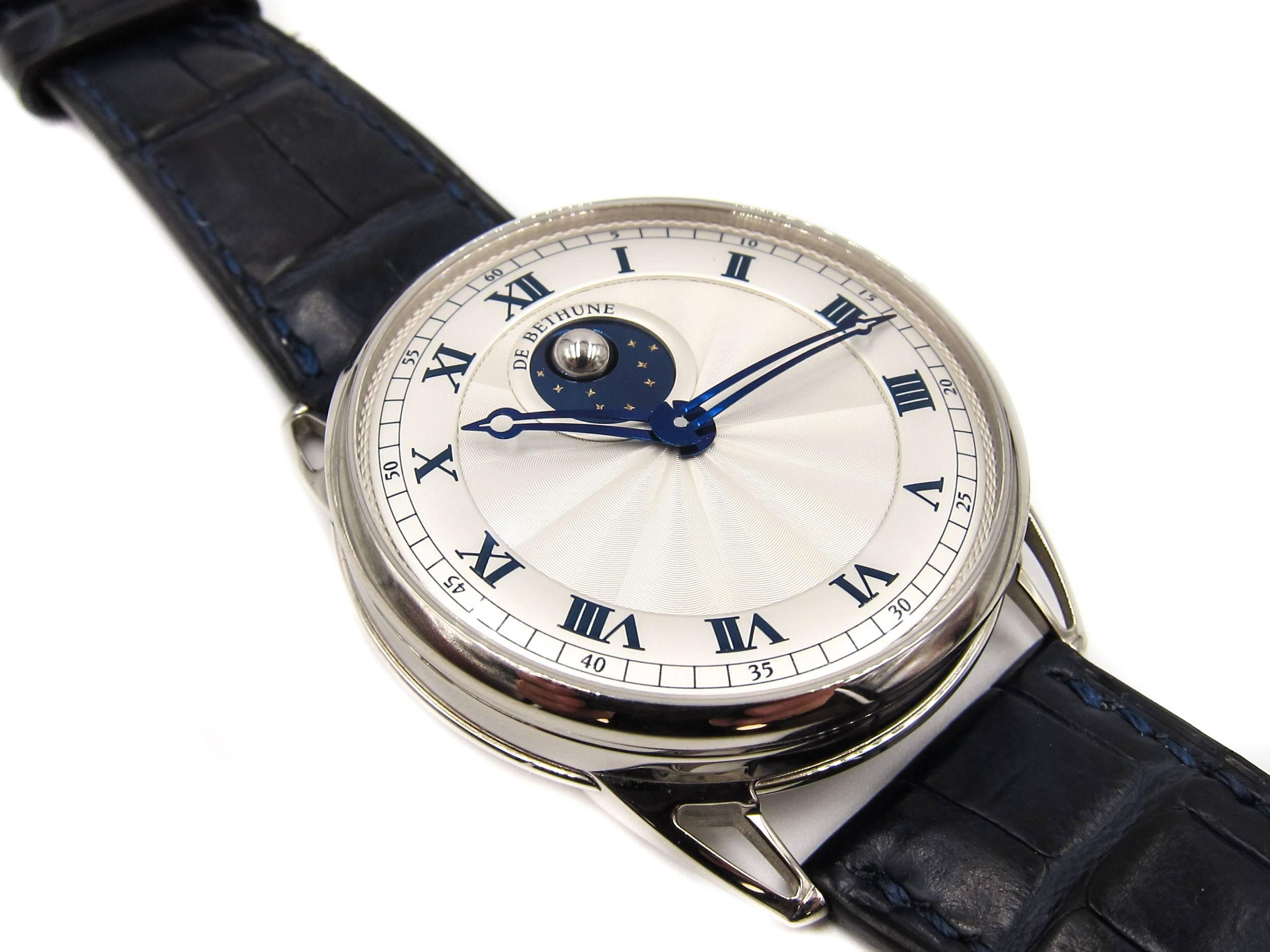 De Bethune White Gold Mechanical Hand-Wound Wristwatch 1