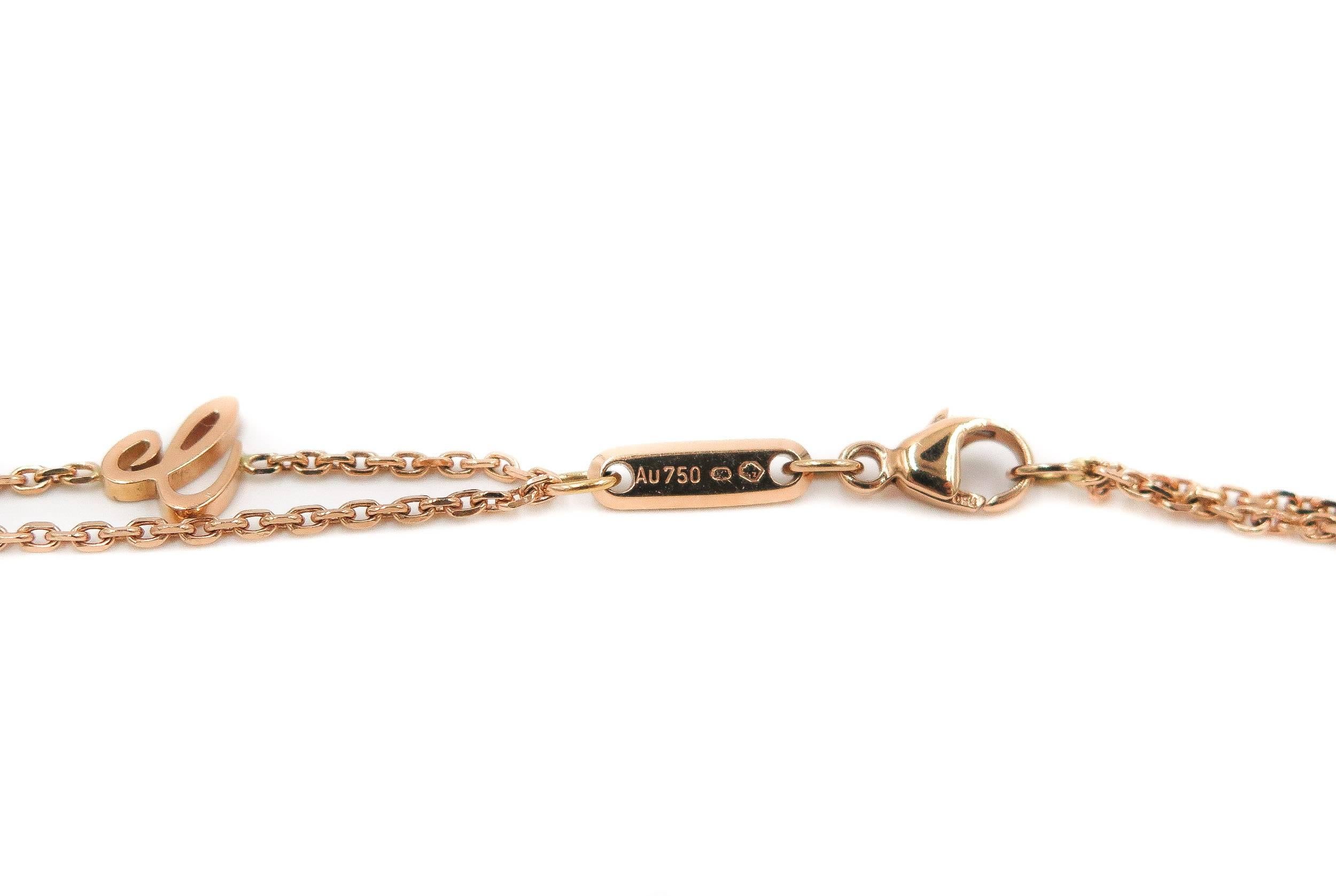 chopard rose gold necklace