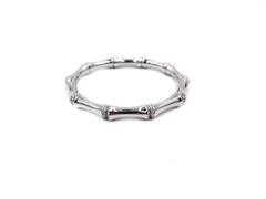 Gucci - Bracelet en or blanc avec diamants et bambou