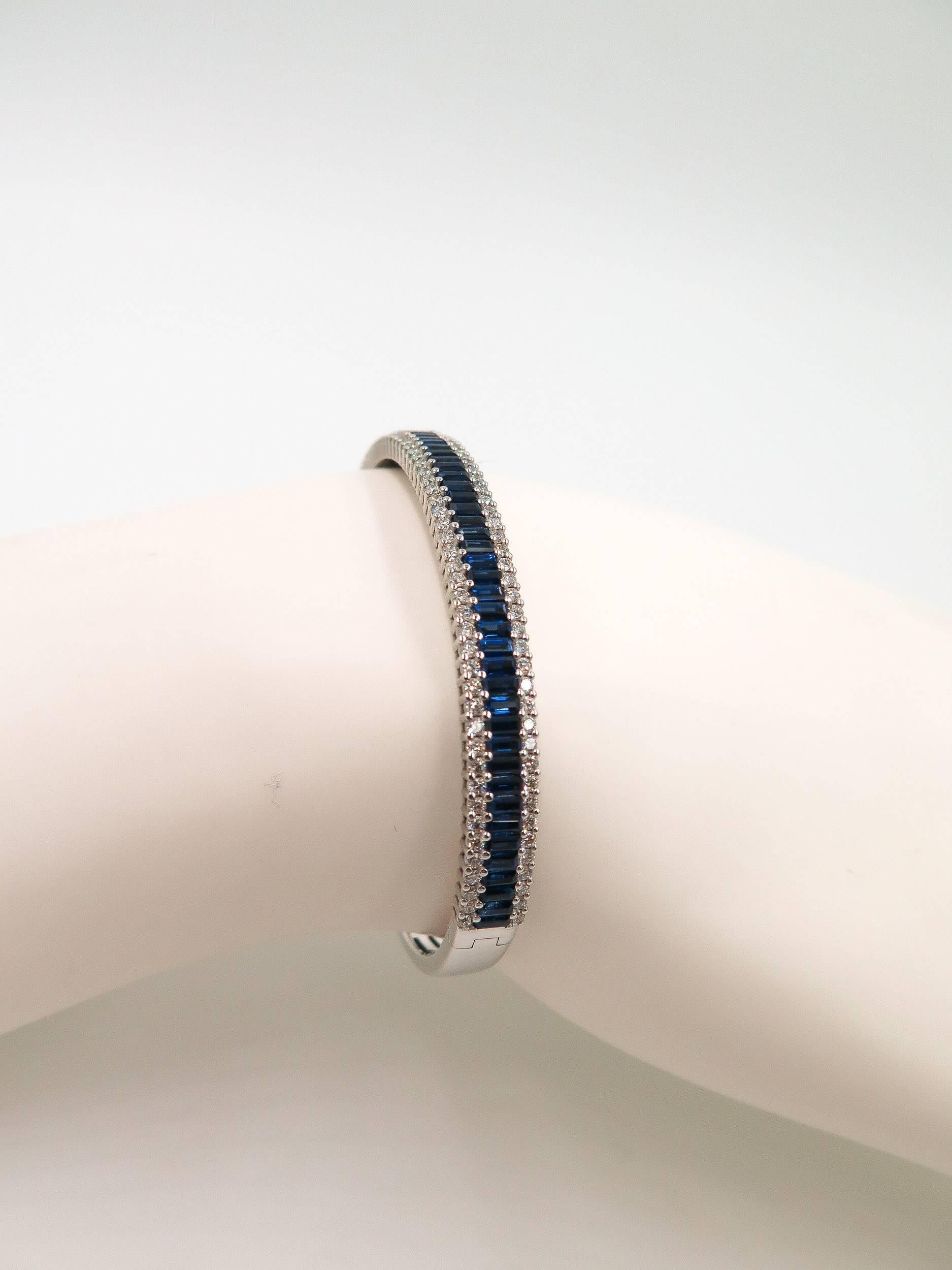 sapphire bangle bracelet