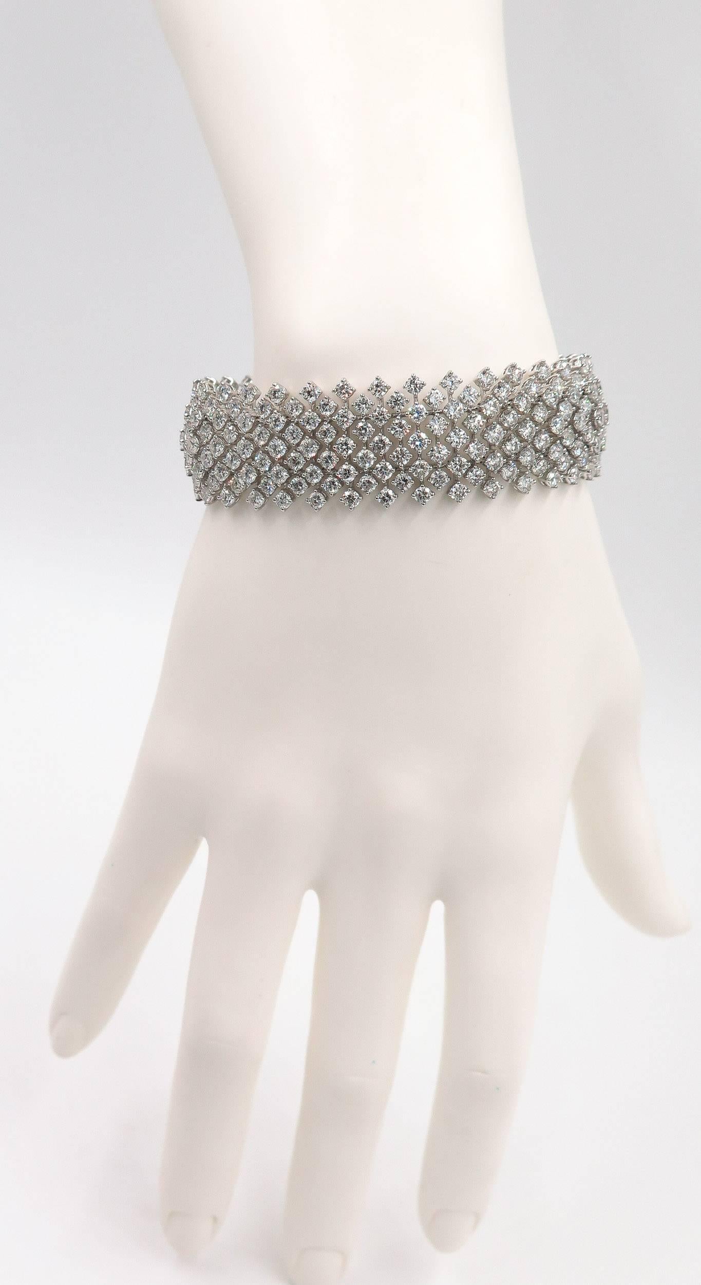 Diamond White Gold Bracelet 4