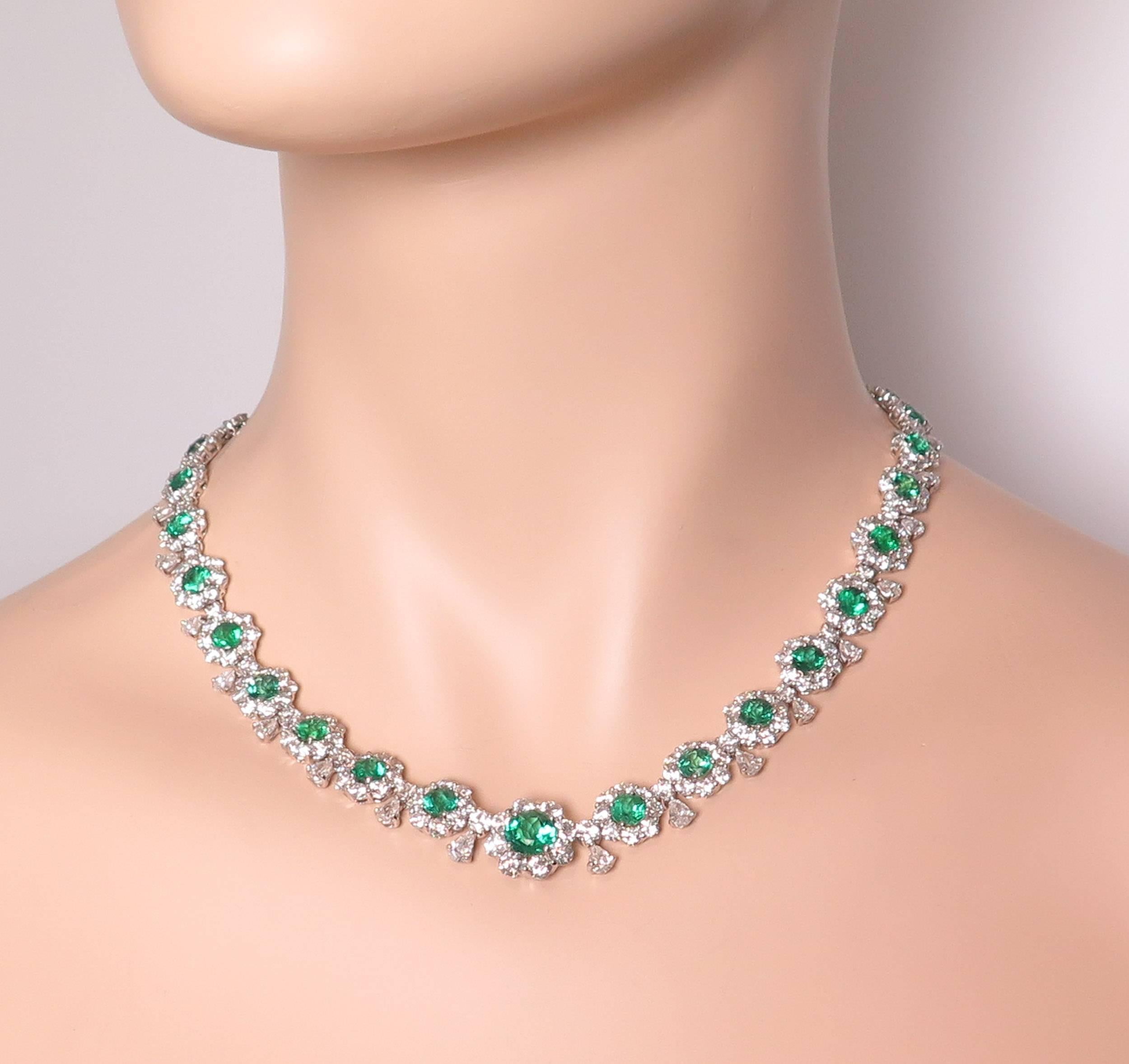 Emerald and Diamond Necklace 2