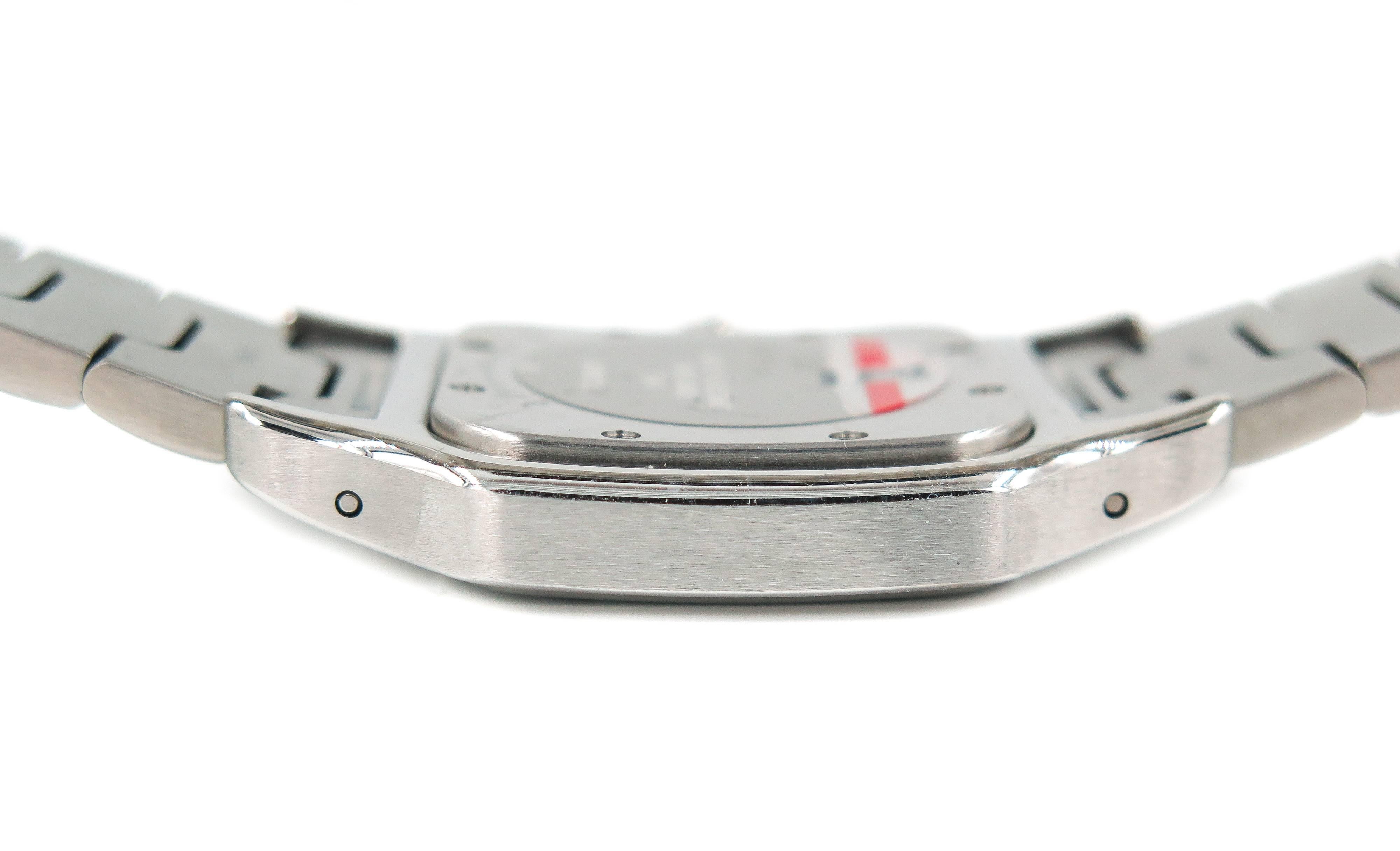 Cartier Ladies Stainless Steel Santos de Galbee Quartz Wristwatch 4