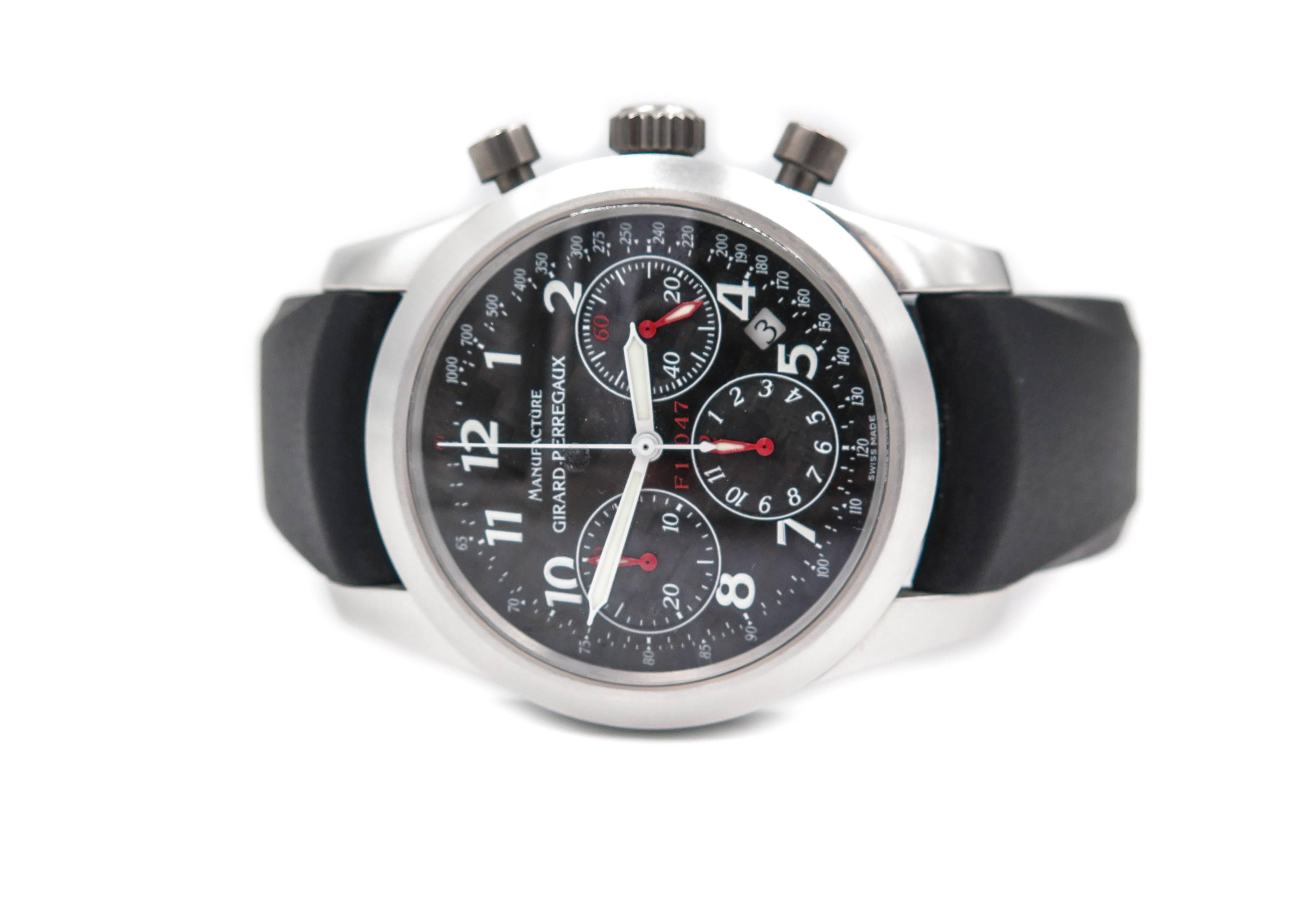 Girard Perregaux Pour Ferrari Titanium F1 Chronograph Wristwatch  In New Condition In Greenwich, CT