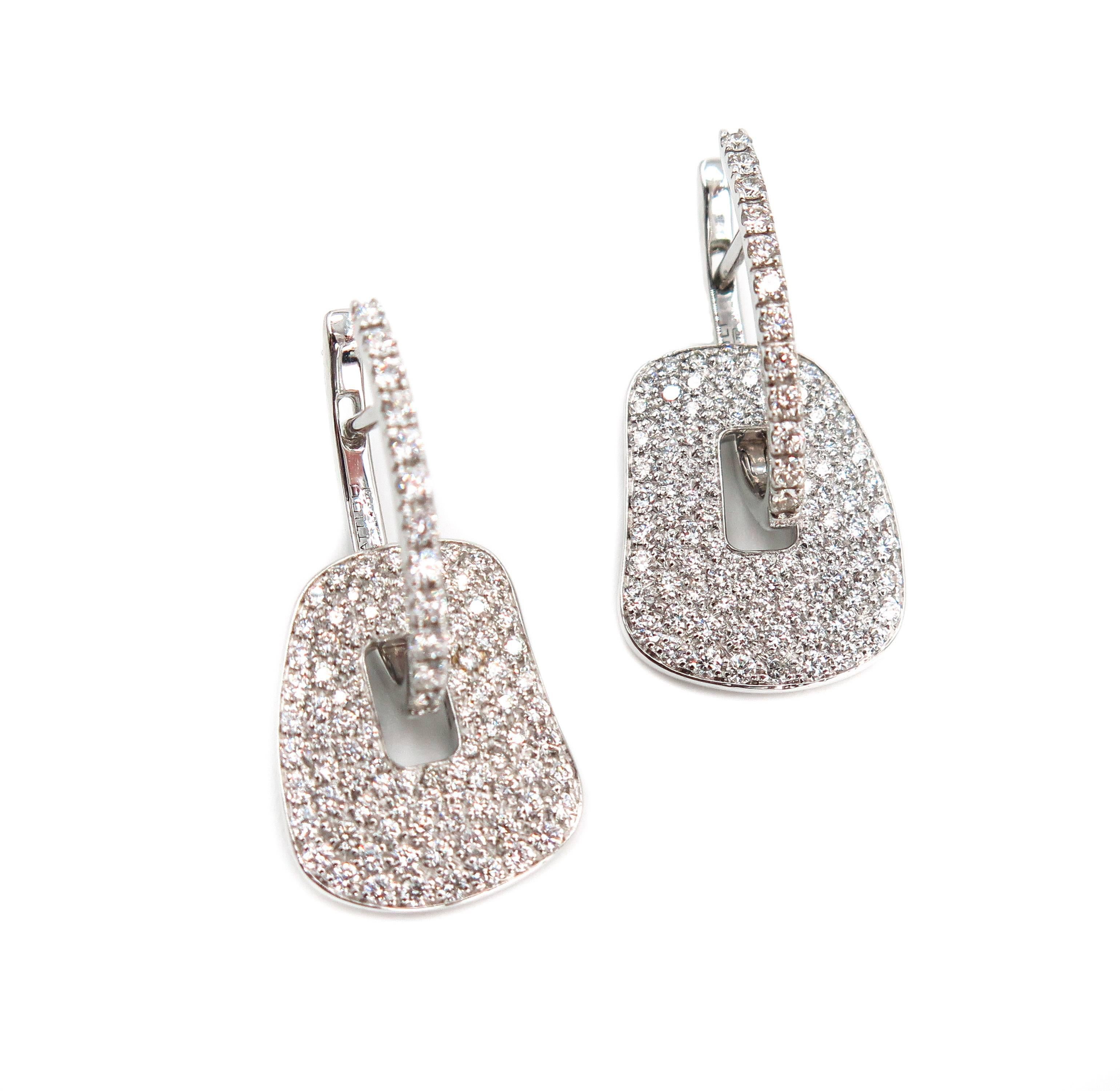 Diamond Pave Puzzle Earrings 1