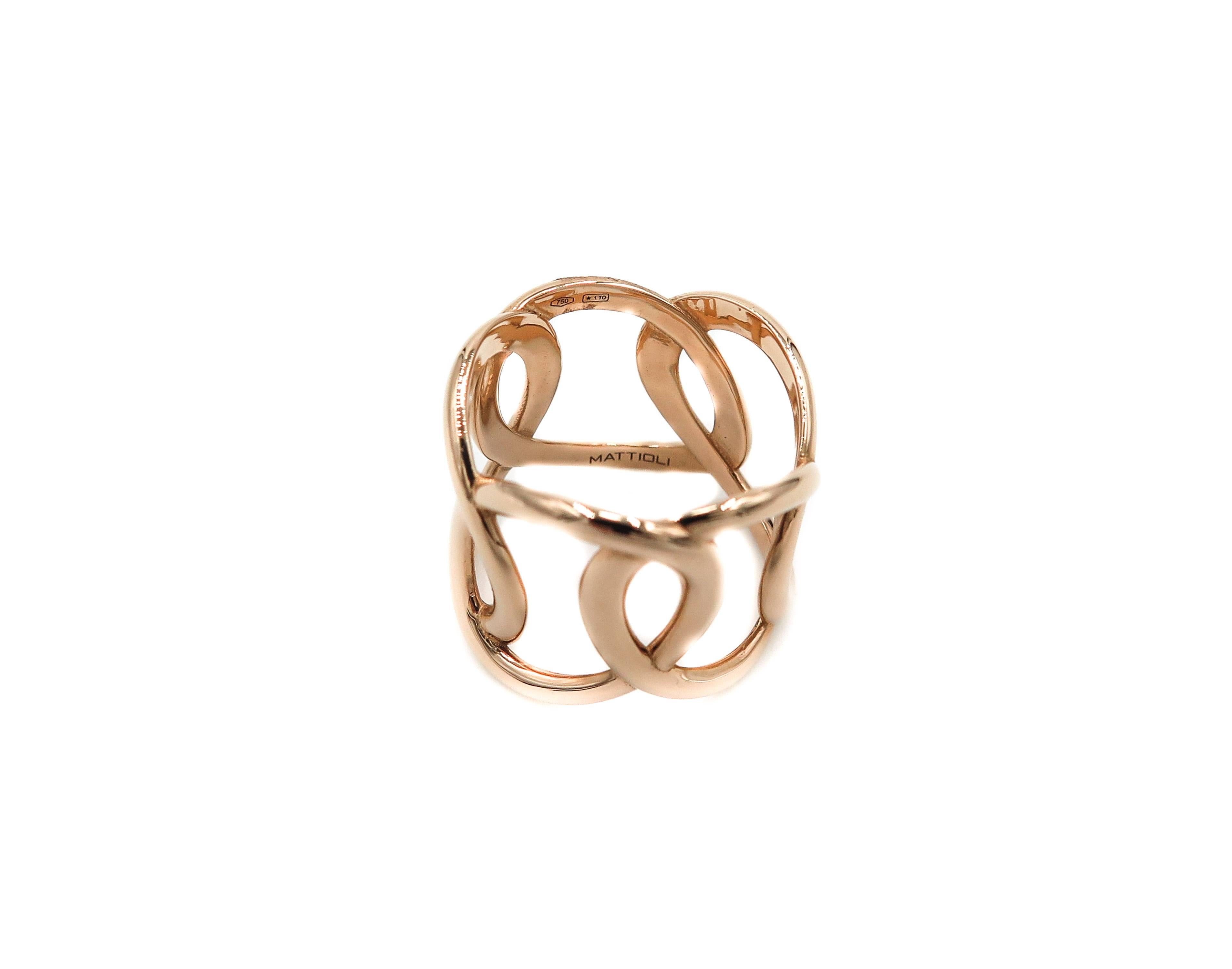 Hiroko Rose Gold Ring In New Condition In Greenwich, CT