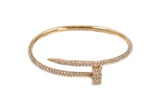 Cartier Juste un Clou Rose Gold Pave Diamond Bracelet