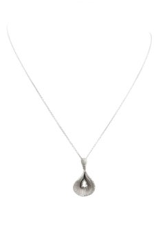 Cala Cala-Lilie mit Diamant-Weißgold-Anhänger