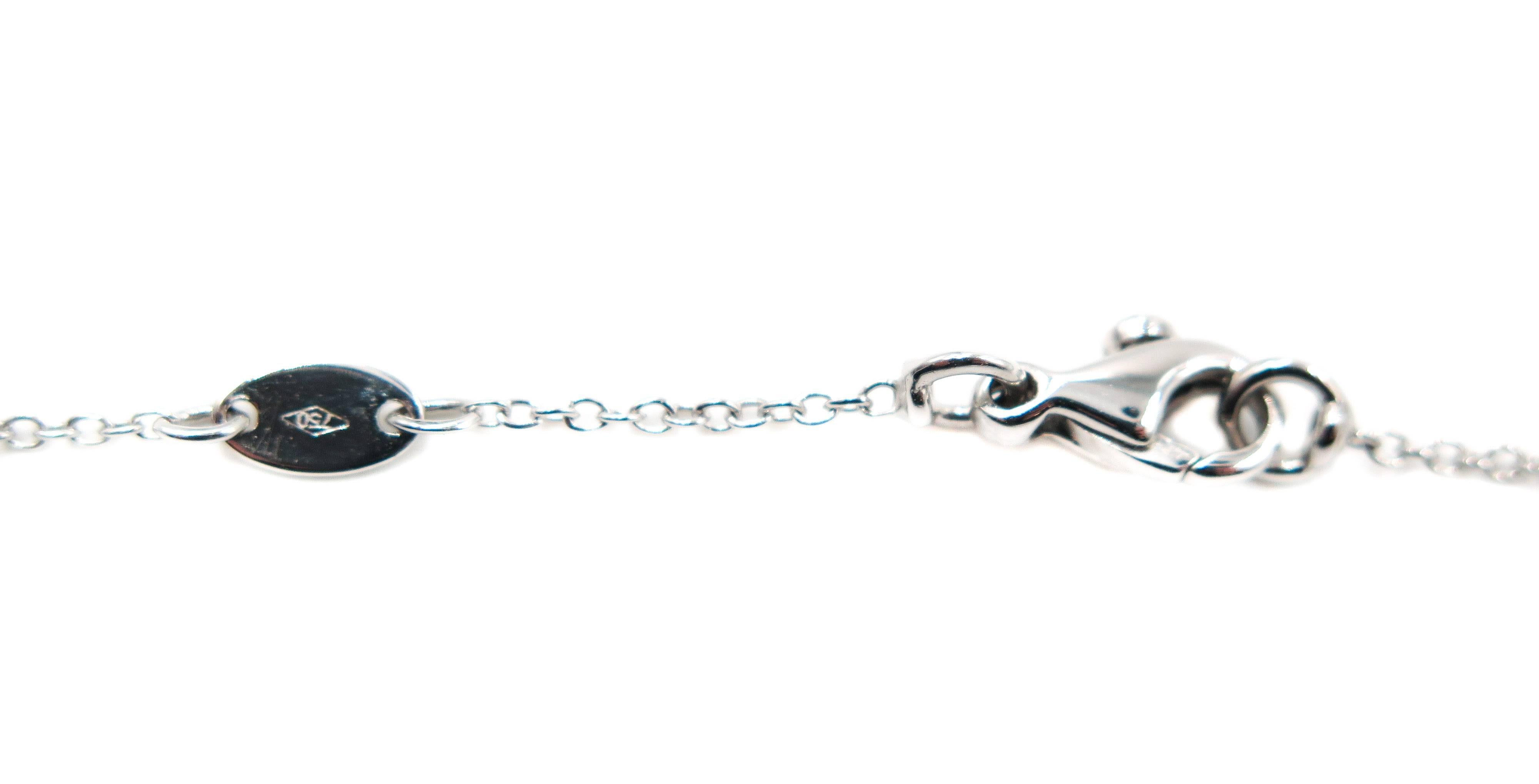 Diamond Halo White Gold Pendant 1