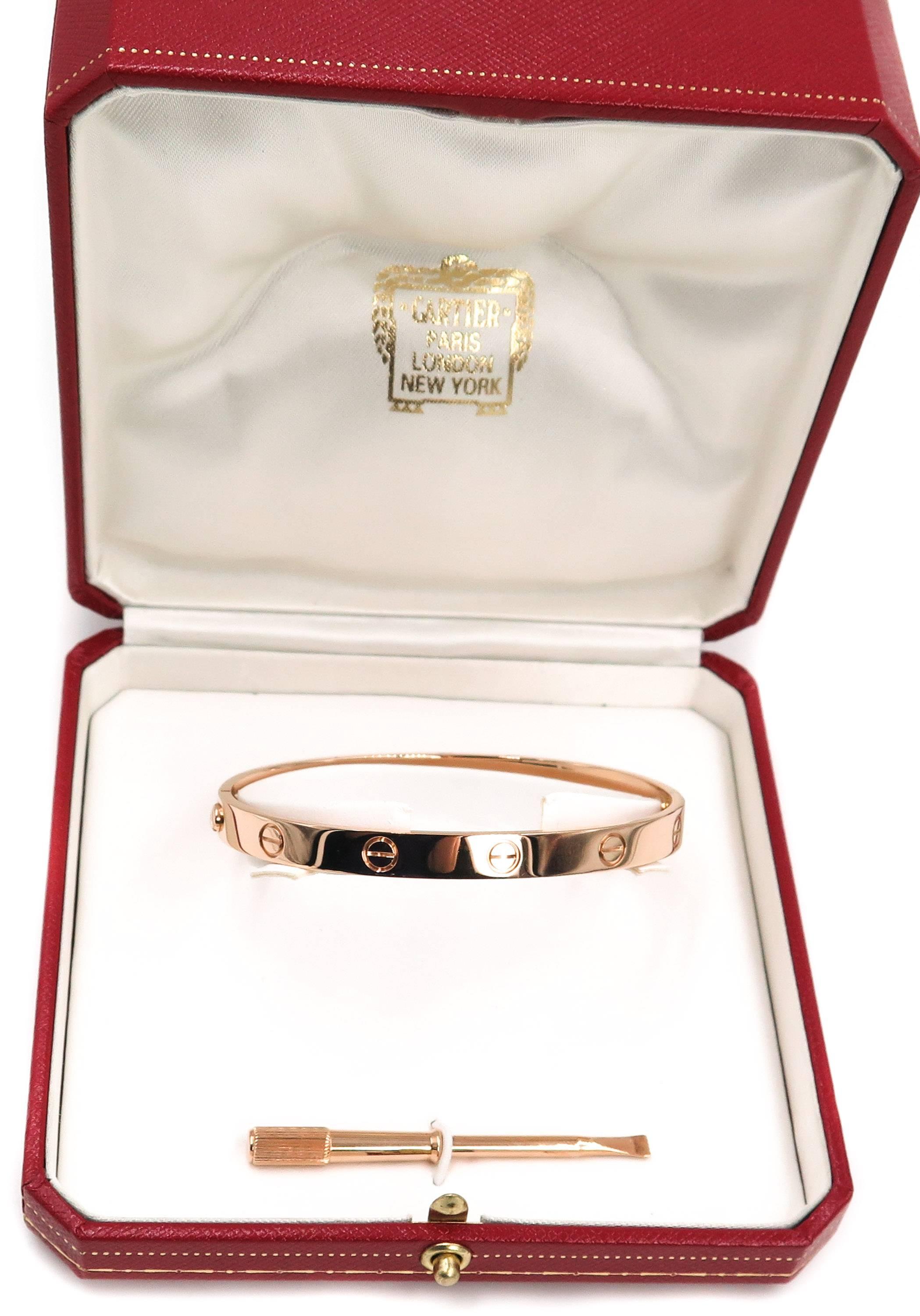 Contemporary Rose Gold Cartier Love Bracelet