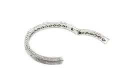 Judith Ripka, Pia, Diamond Pave White Gold Cuff Bracelet