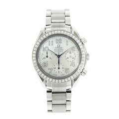 Omega stainless steel Diamond Bezel self-winding Bracelet Wristwatch