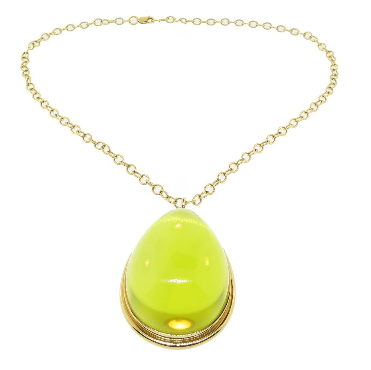 tiffany peridot necklace