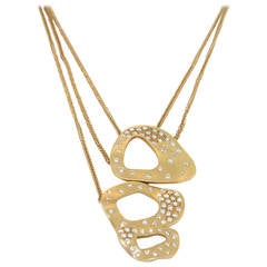 Triple Open Circle Drops Necklace 1