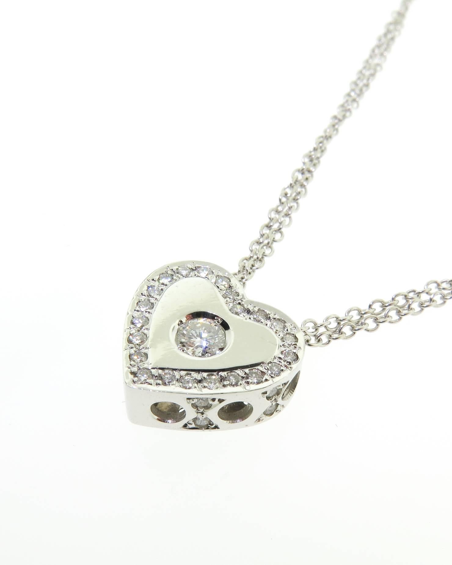 Women's Tiffany & Co. Diamond Gold Heart Necklace