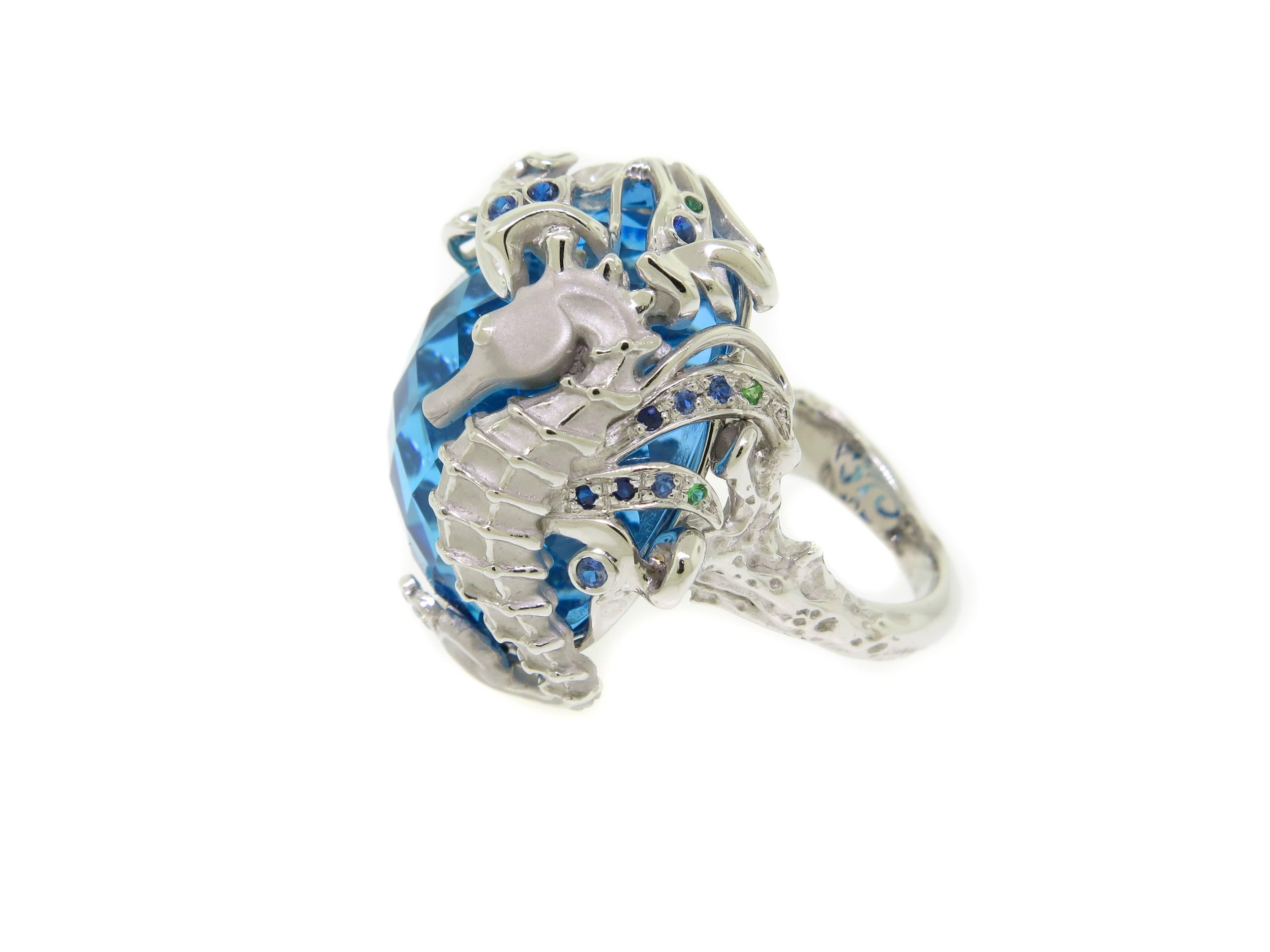 Marine Life Cocktail Ring by Carrera y Carrera In New Condition In Greenwich, CT