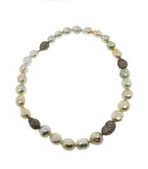 Golden Baroque South Sea Pearl Necklace
