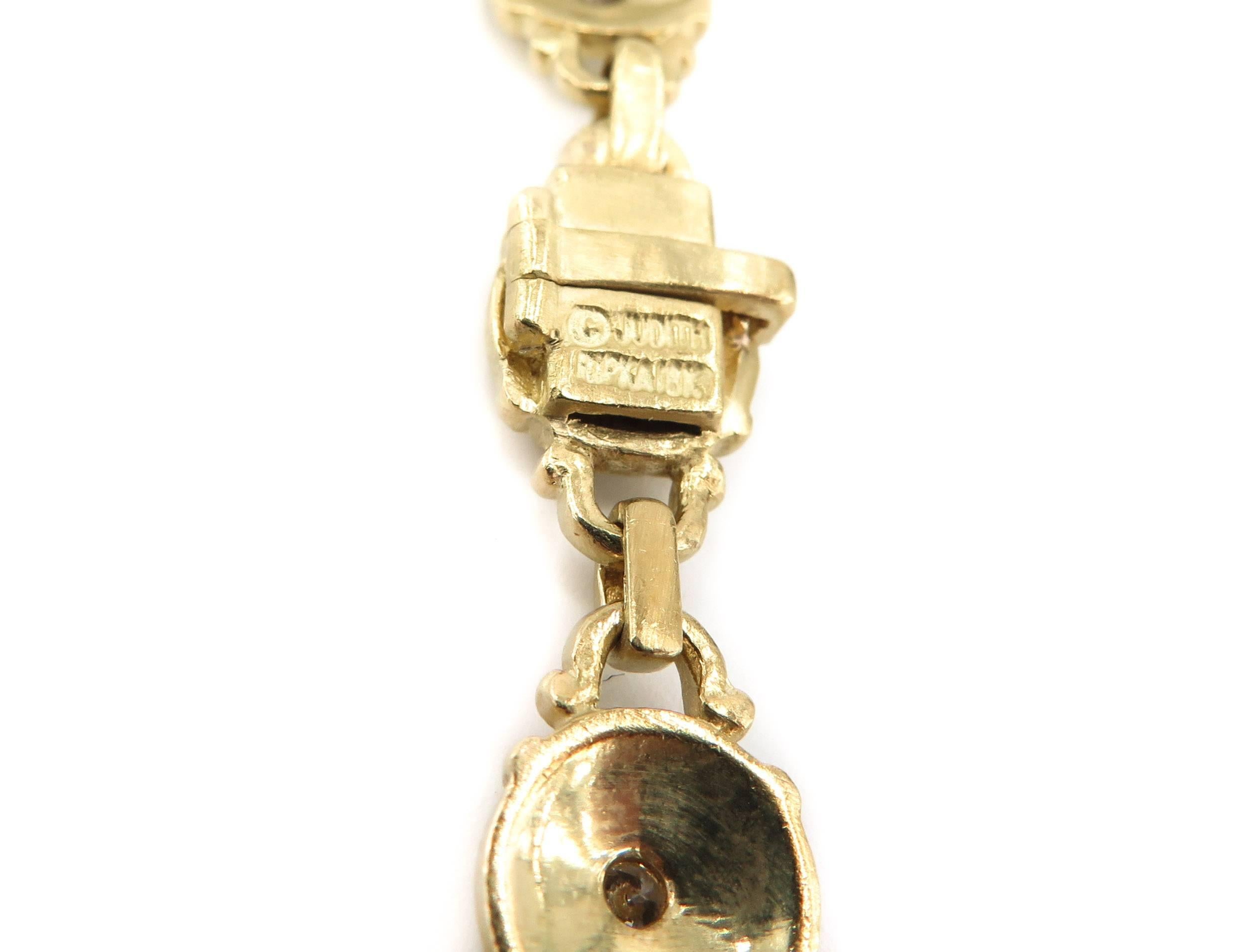 Judith Ripka Diamond Gold Necklace at 1stDibs