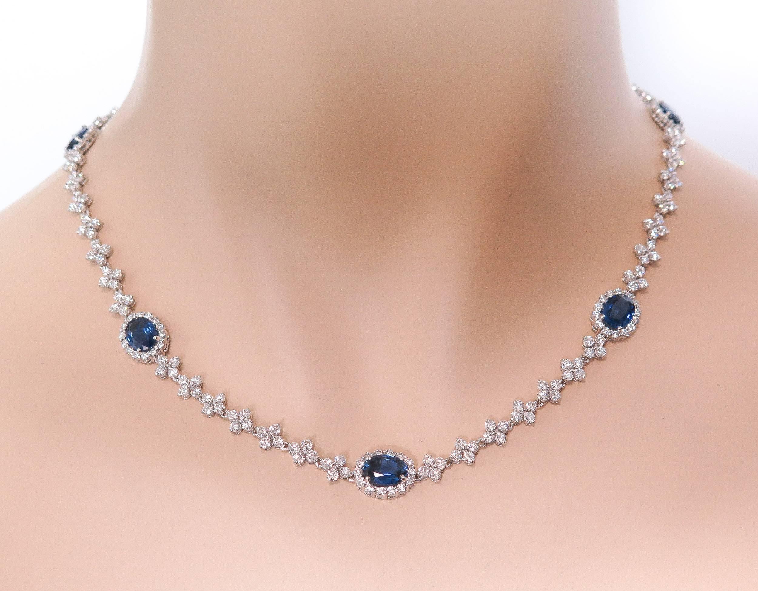 Leo Pizzo Sapphire Diamond Necklace 2