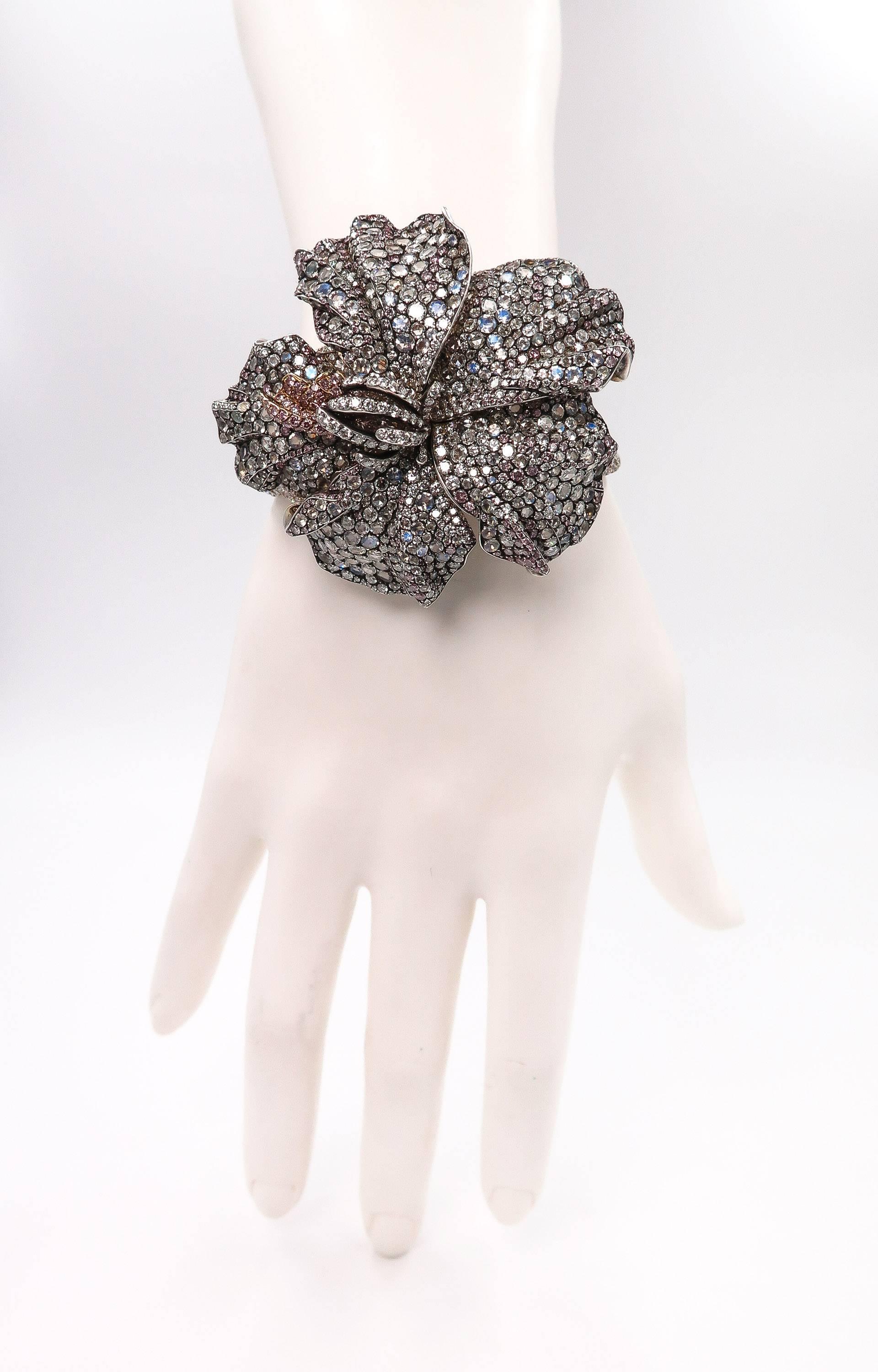 Faberge Hibiscus Cuff Bracelet 4