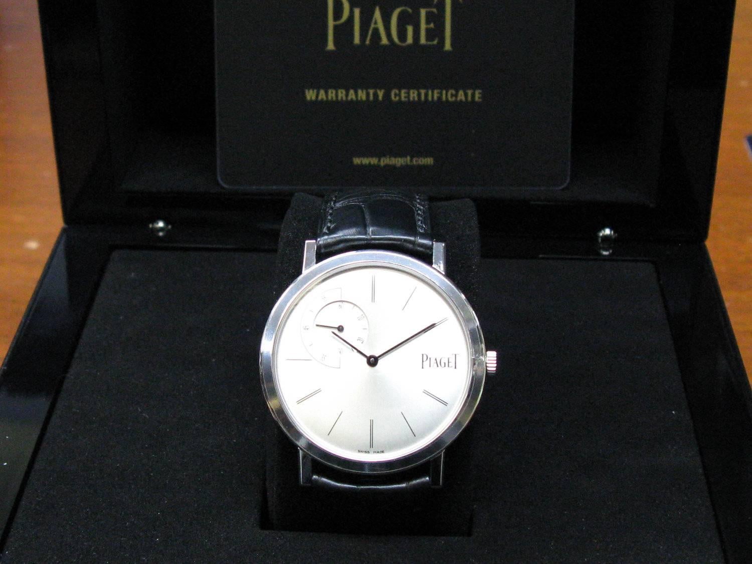 Piaget White Gold Altiplano Manual Wristwatch 5