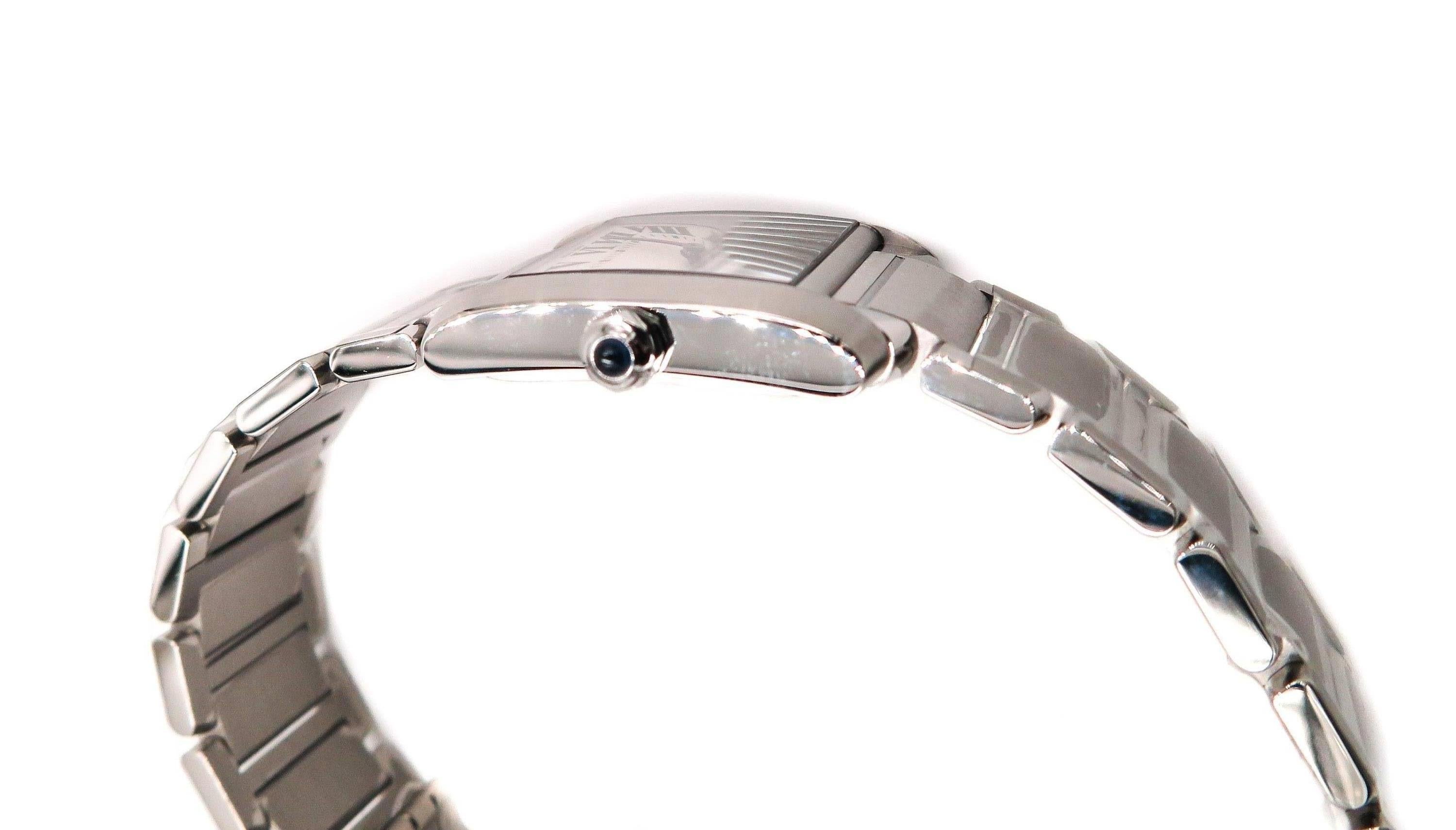 Women's Cartier Ladies Stainless Steel Tank Francaise quartz Wristwatch