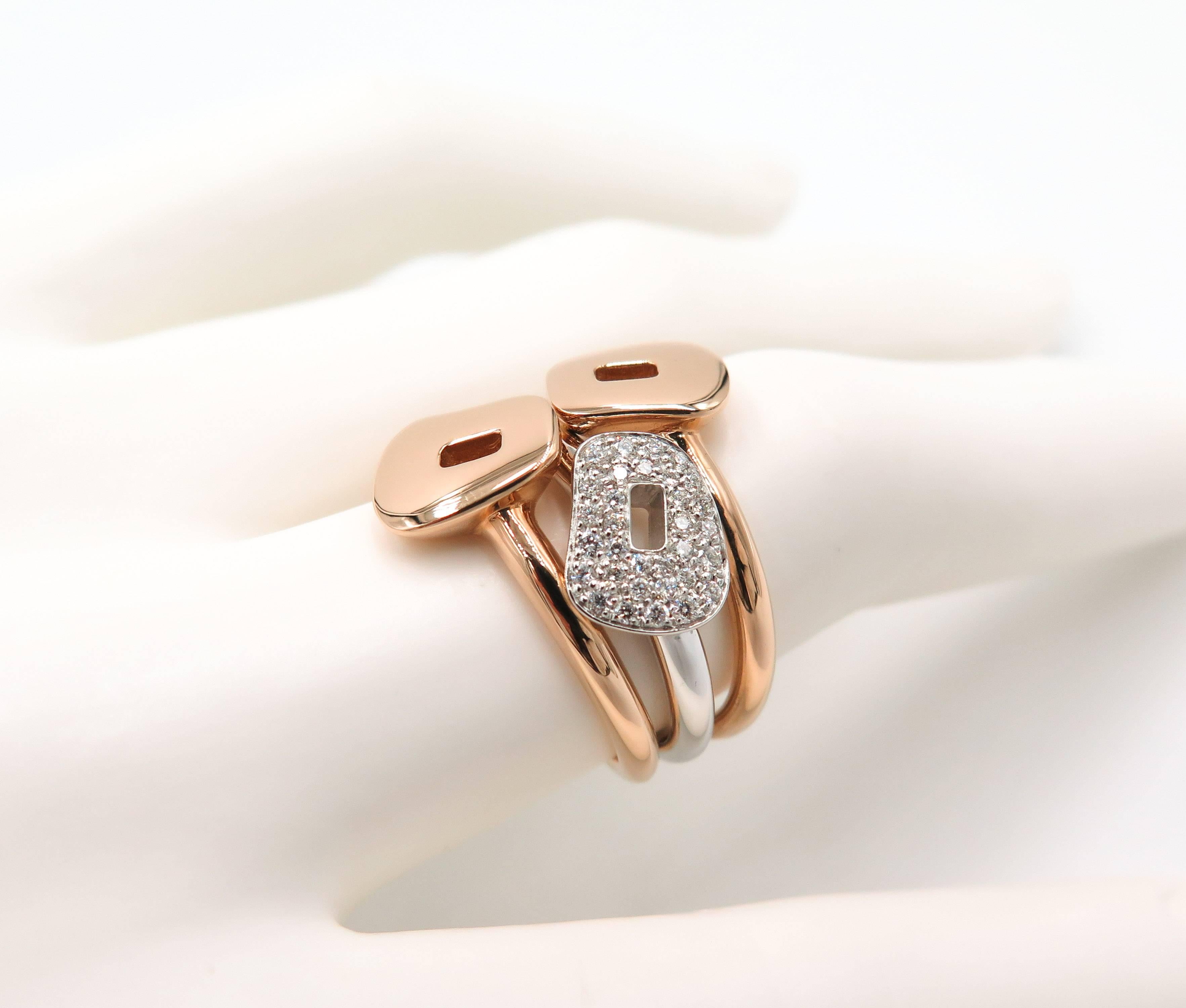 Rose Gold Puzzle Ring by Mattioli 1