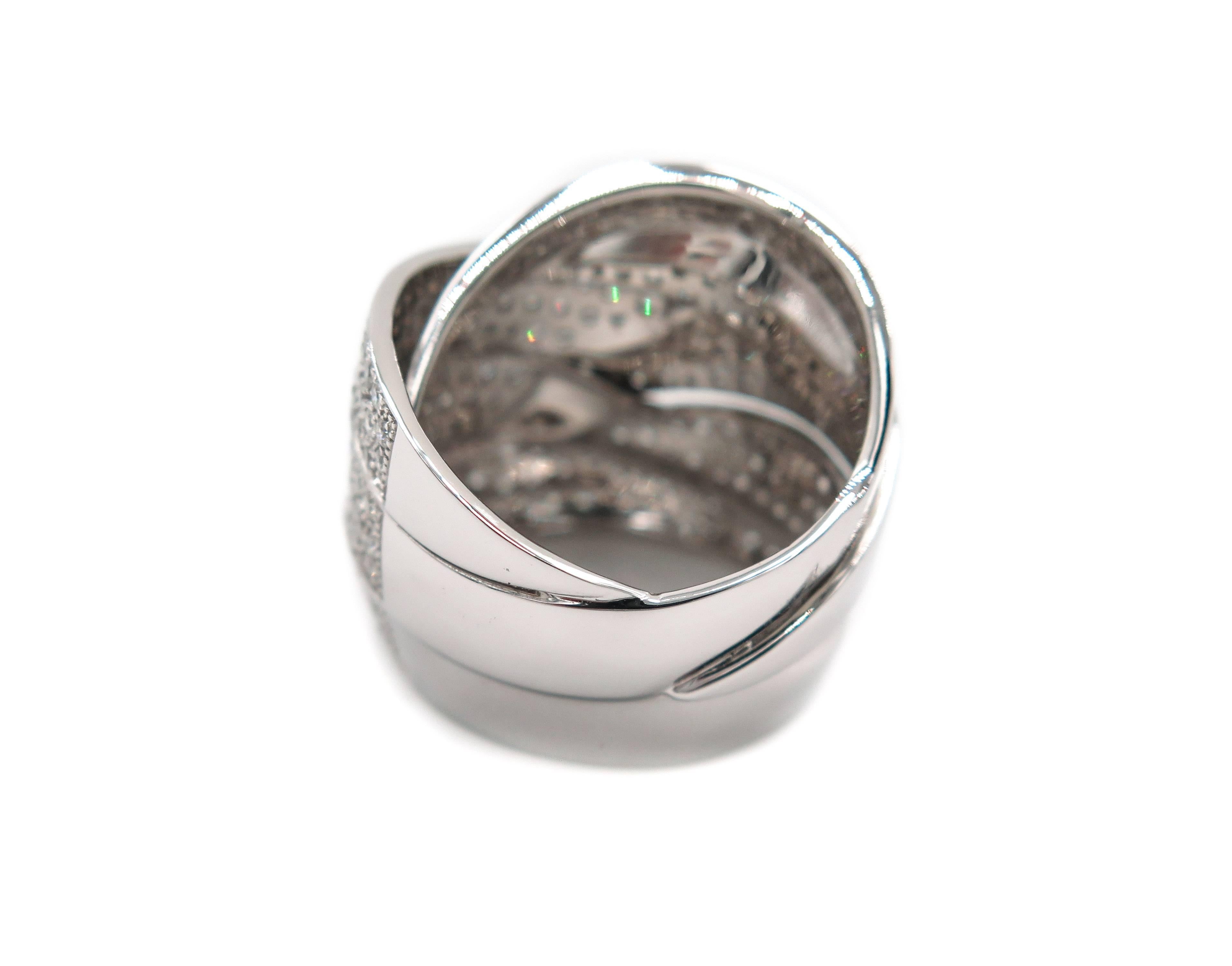 White Gold Maldamore Diamond Pave Ring 2