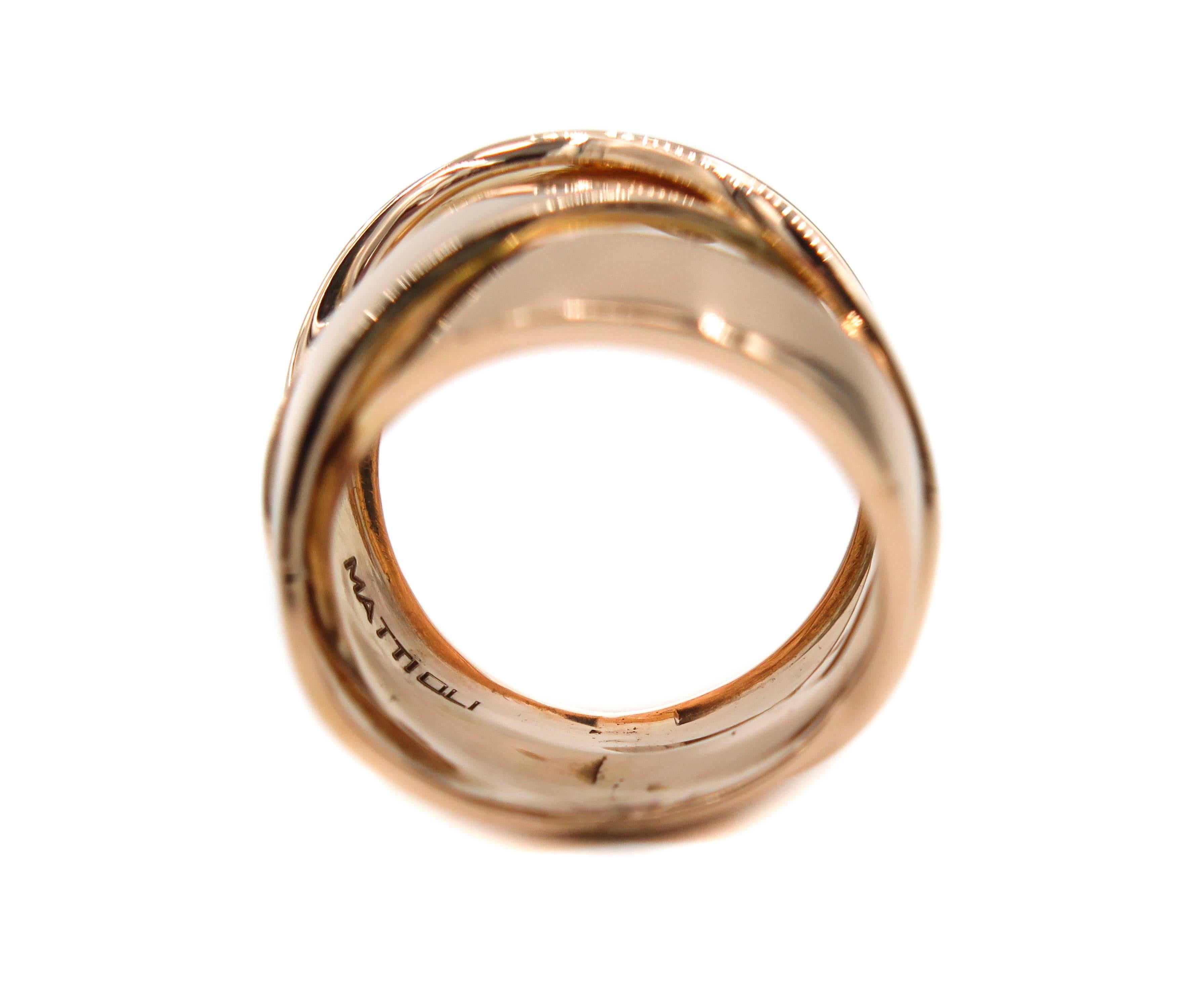 Maldamore Rose Gold Ring by Mattioli 1