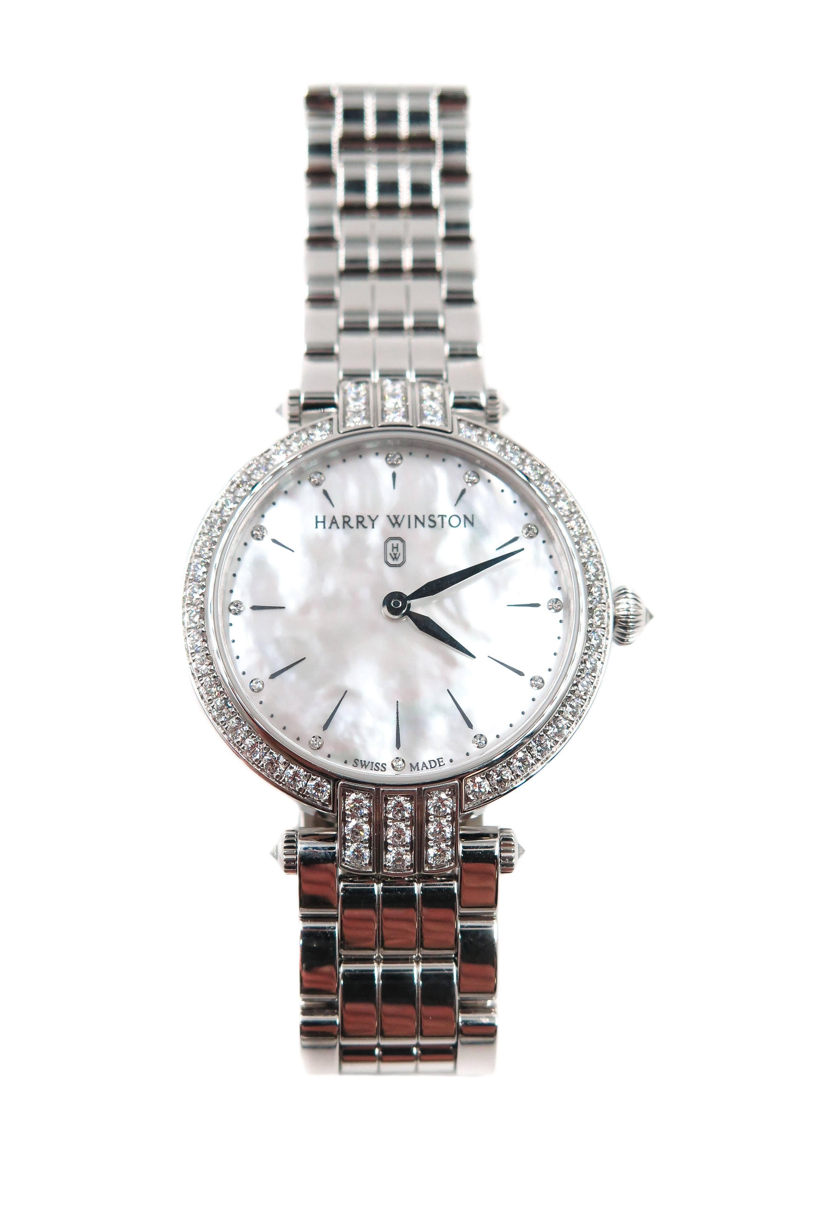 Harry Winston Ladies White Gold Diamond Premier quartz Wristwatch 1