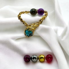 Gilbert Albert Bracelet vintage en or jaune 18 carats