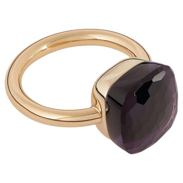 Pomellato Rose Gold Ring Nudo Classic Amethyst For Sale at 1stDibs