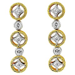 Vitolo Boucles d'oreilles en or 18 carats de style étrusque